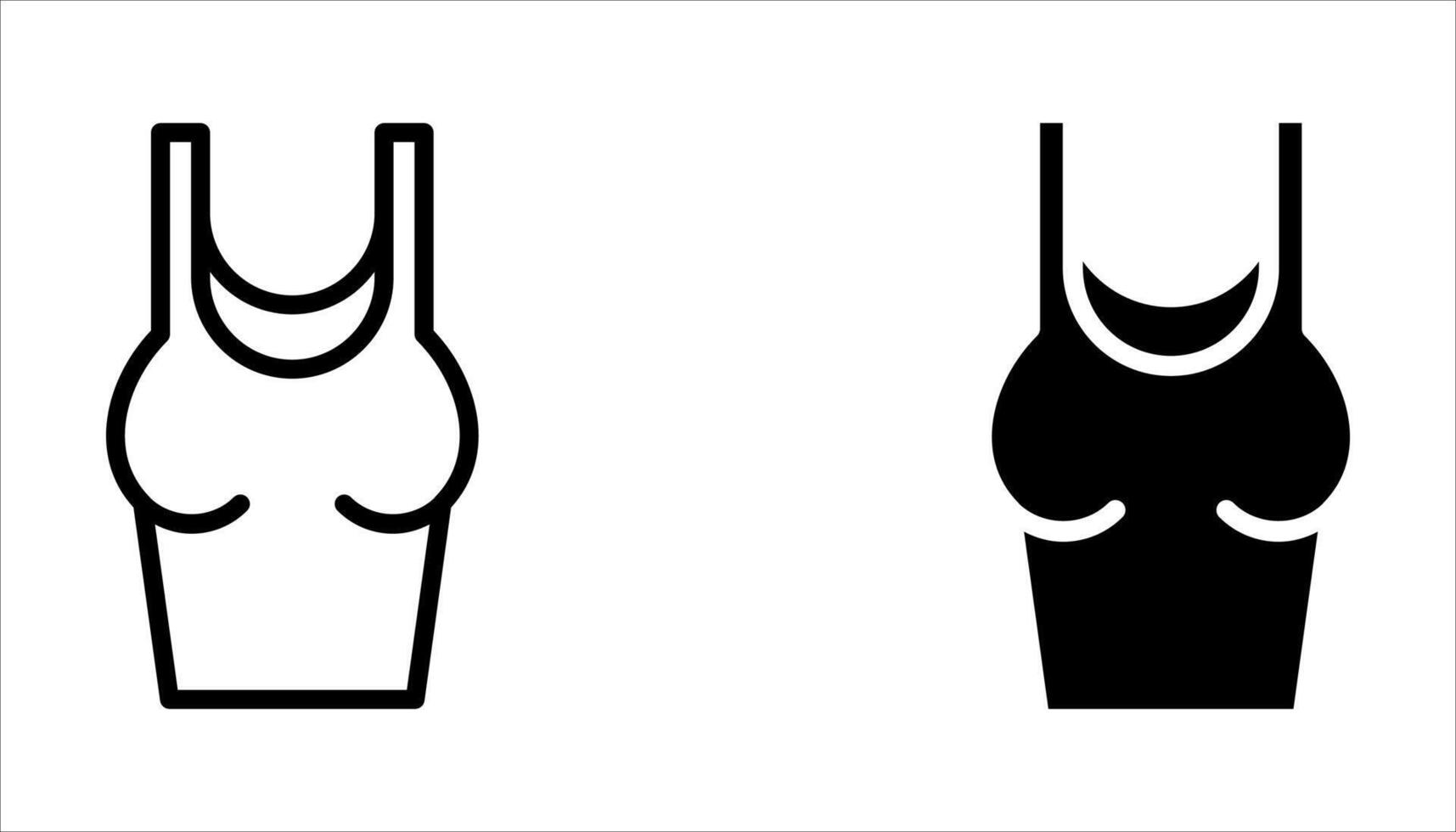 tank top icon set on white vector