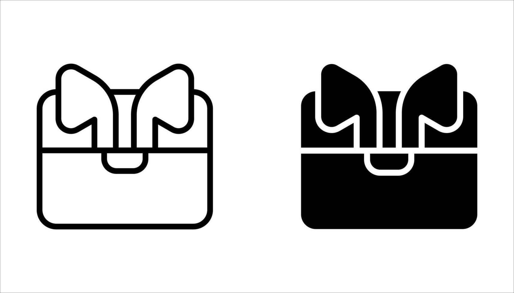 earphone icon set vector