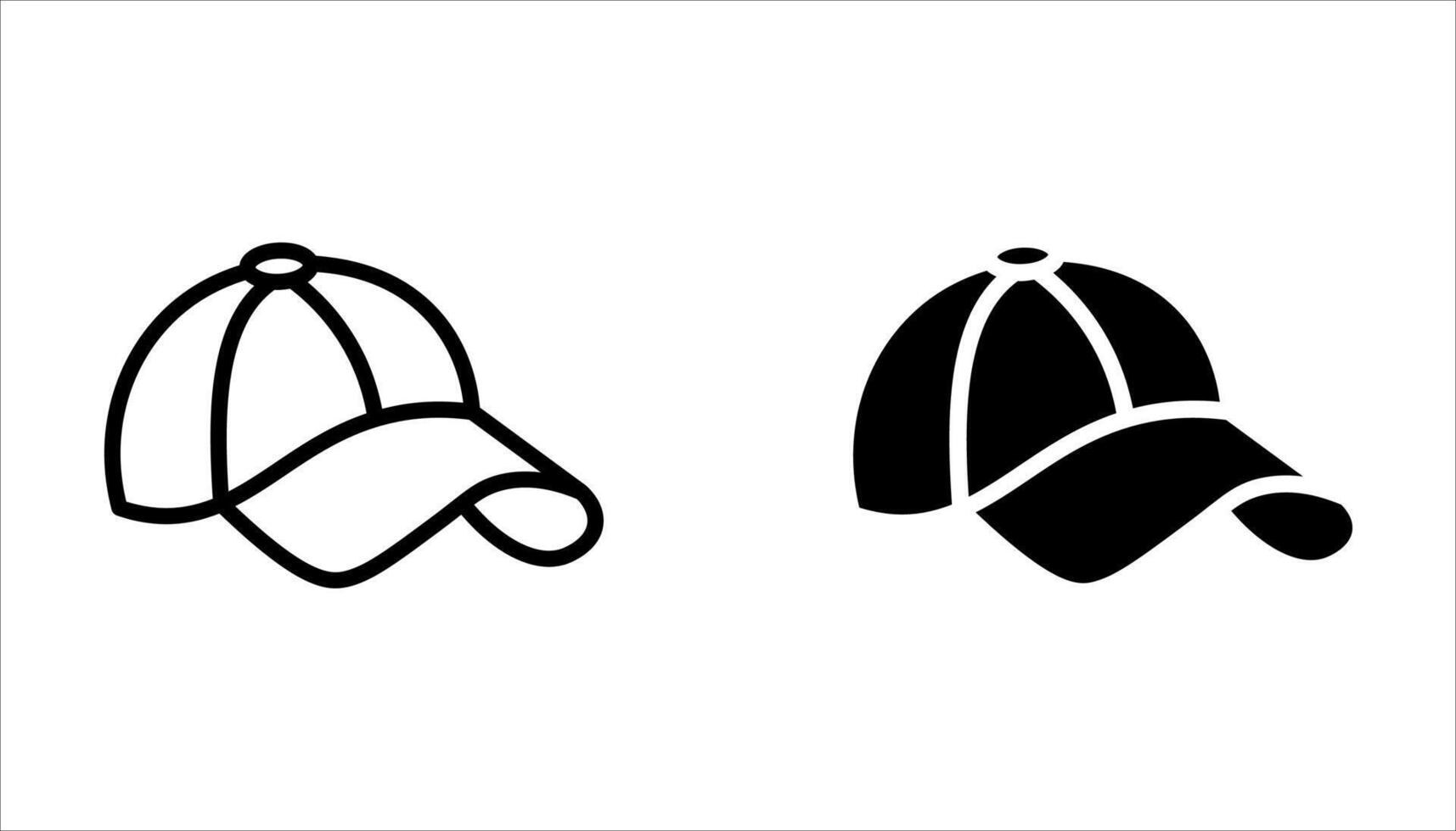 hat icon set on white vector