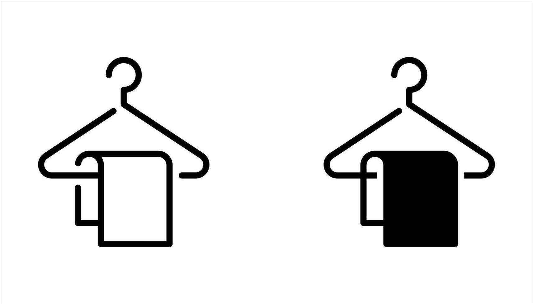 hanger icon set on white vector
