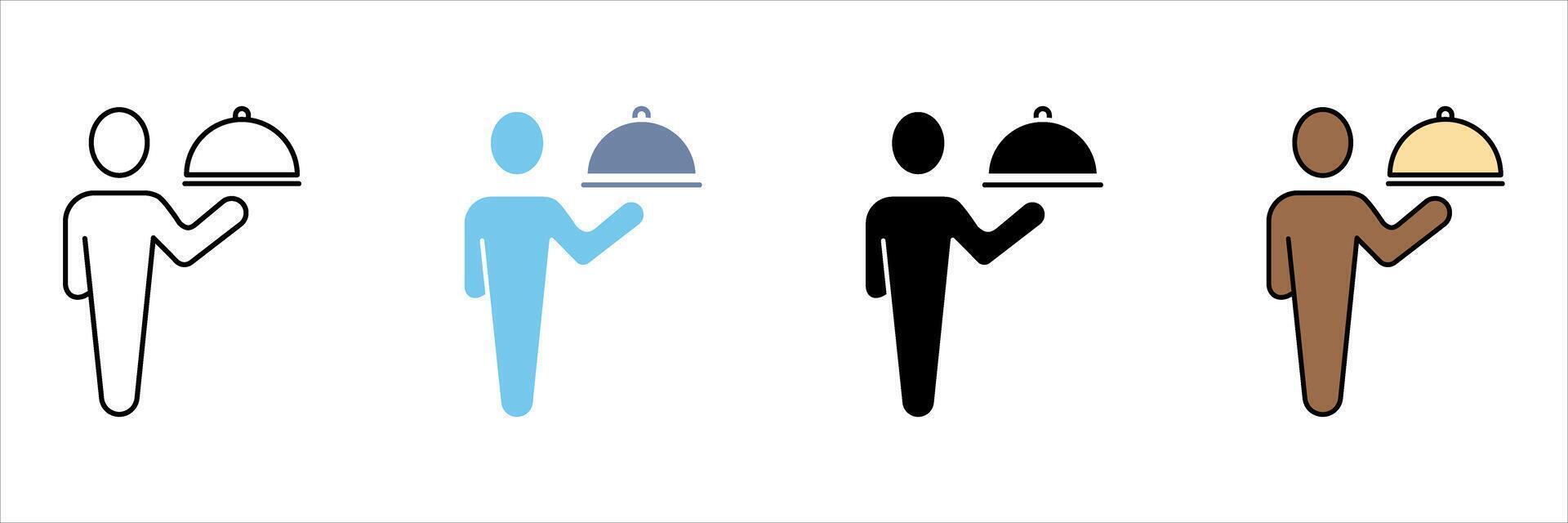 catering concept line icon. Simple element illustration. vector