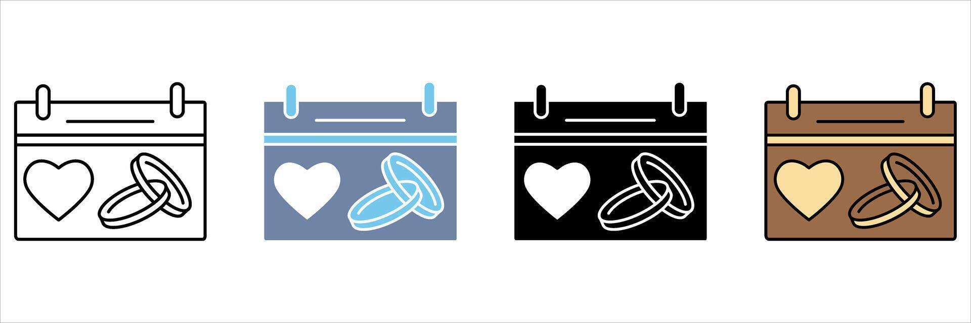 wedding planning concept line icon. Simple element illustration. vector