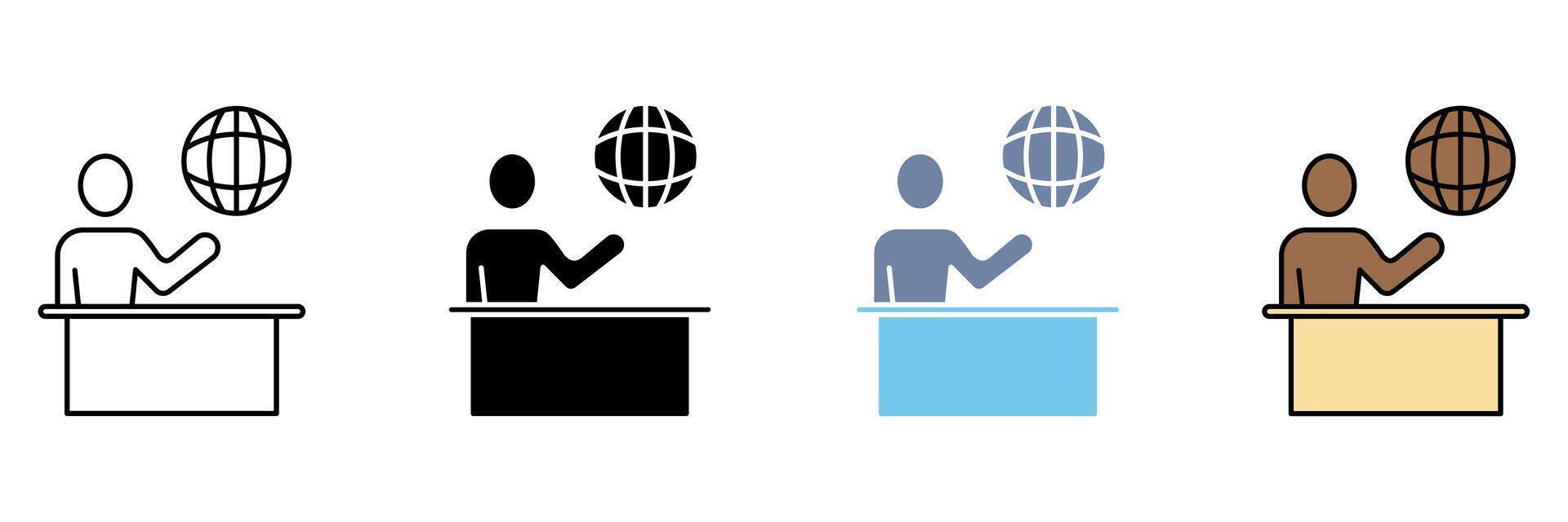 journal concept line icon. Simple element illustration. vector