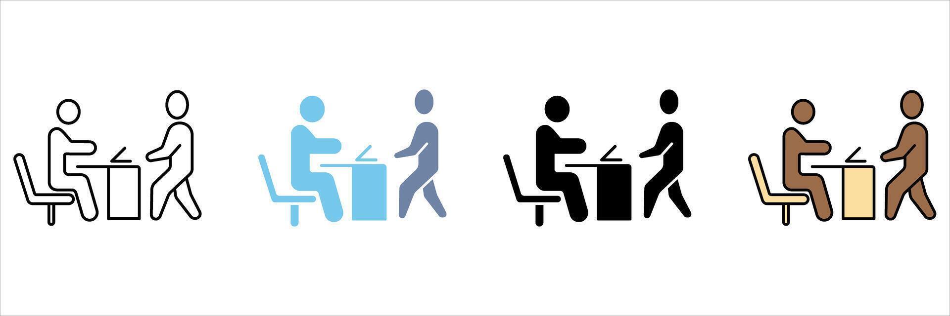 registration concept line icon. Simple element illustration. vector