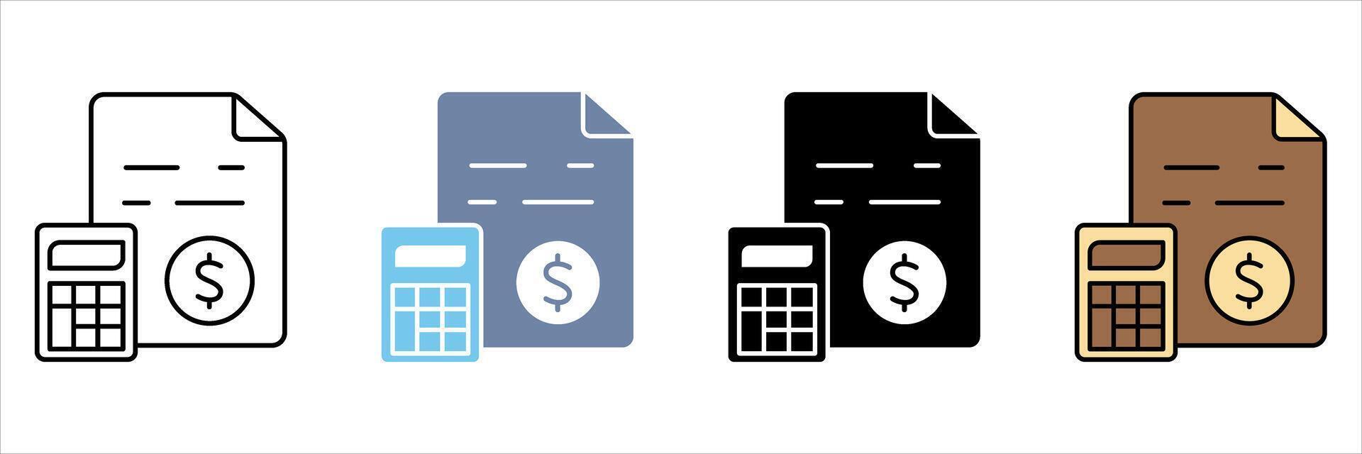 budgeting concept line icon. Simple element illustration. vector