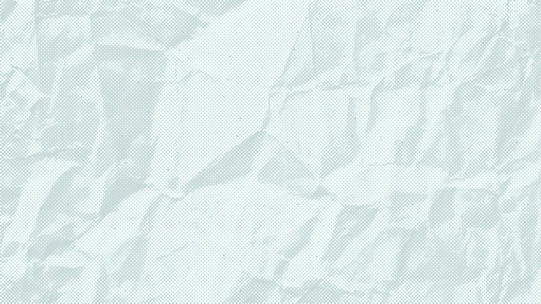 White dusty textured background, sheet of crumpled craft paper. Noisy gritty dot halftone effect, retro banner in grunge style, overlay. Battered notebook page. vector