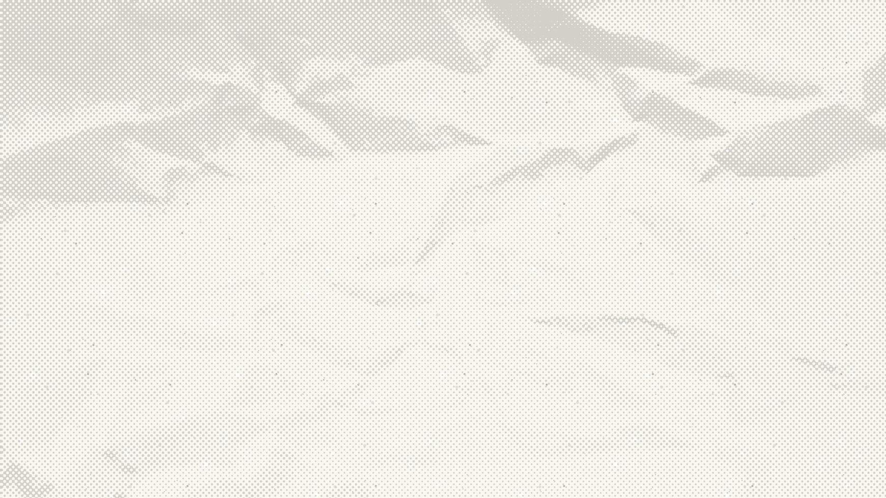 Crumpled and Wrinkled old paper texture. Ecru vintage horizontal sheet. Halftone background vector