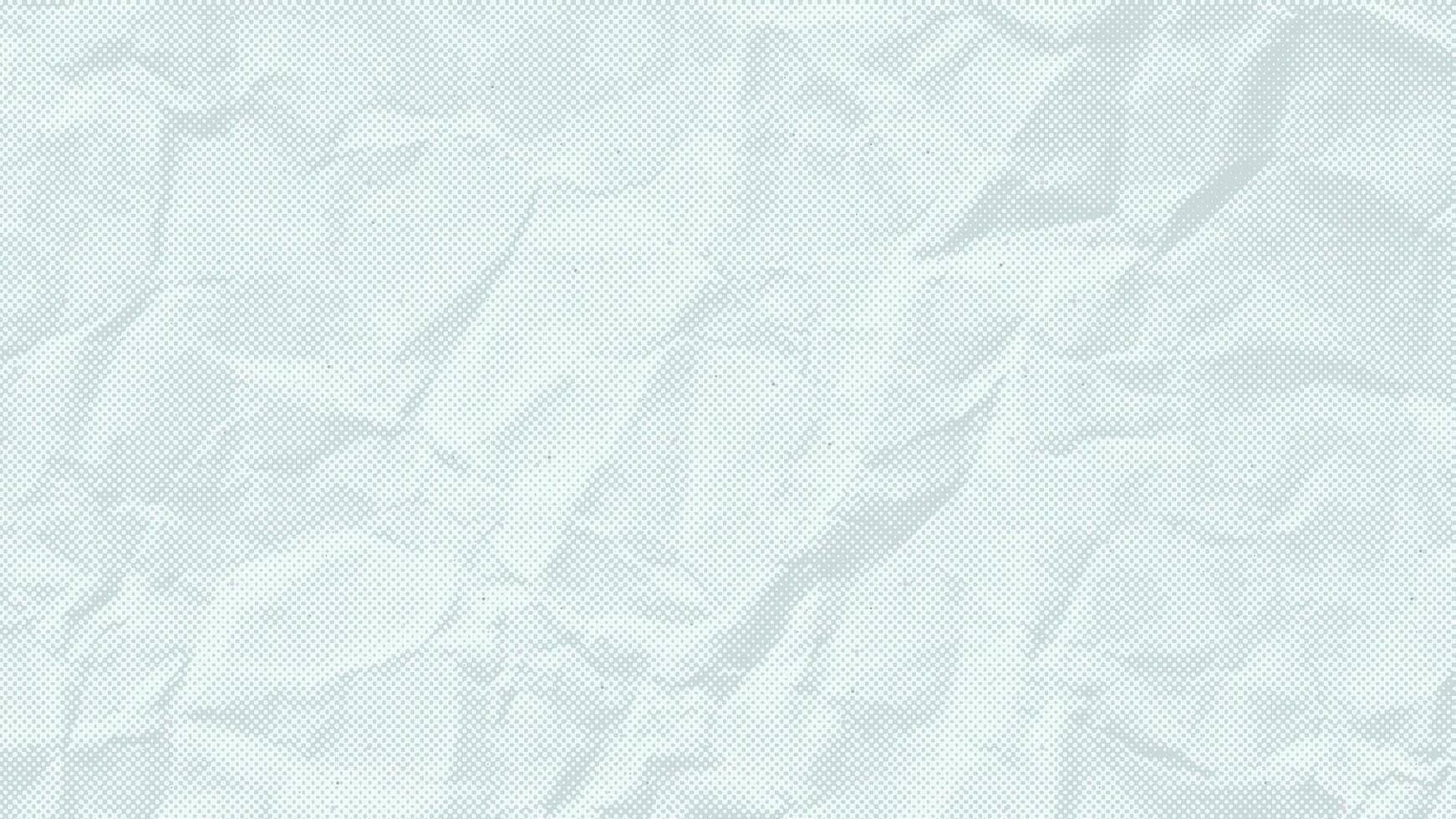 White Crumpled grain paper texture. Halftone grunge surface background. Vintage textured with folds and unevenness, dots, flecks, particles, specks, specks. Realistic effect craft backdrop vector