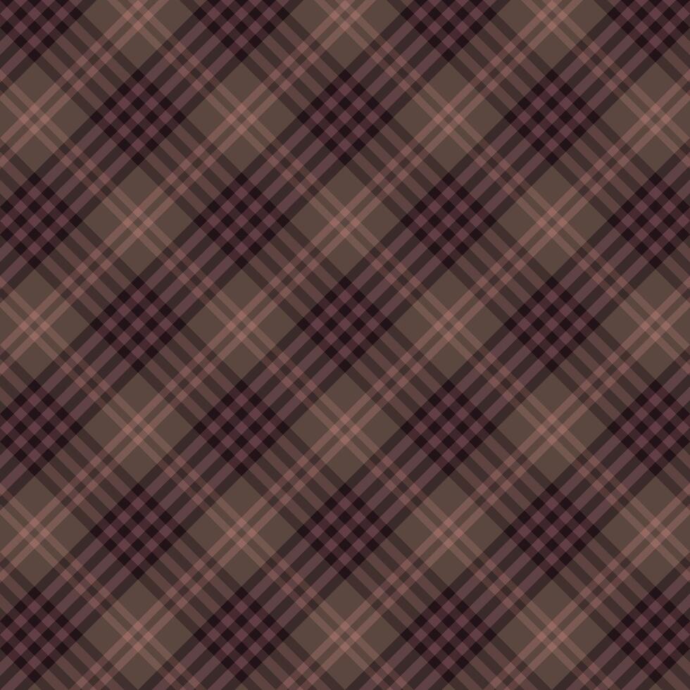 brown stylish fashion scottish tartan plaid checkered stripes flannel fabric print pattern background vector