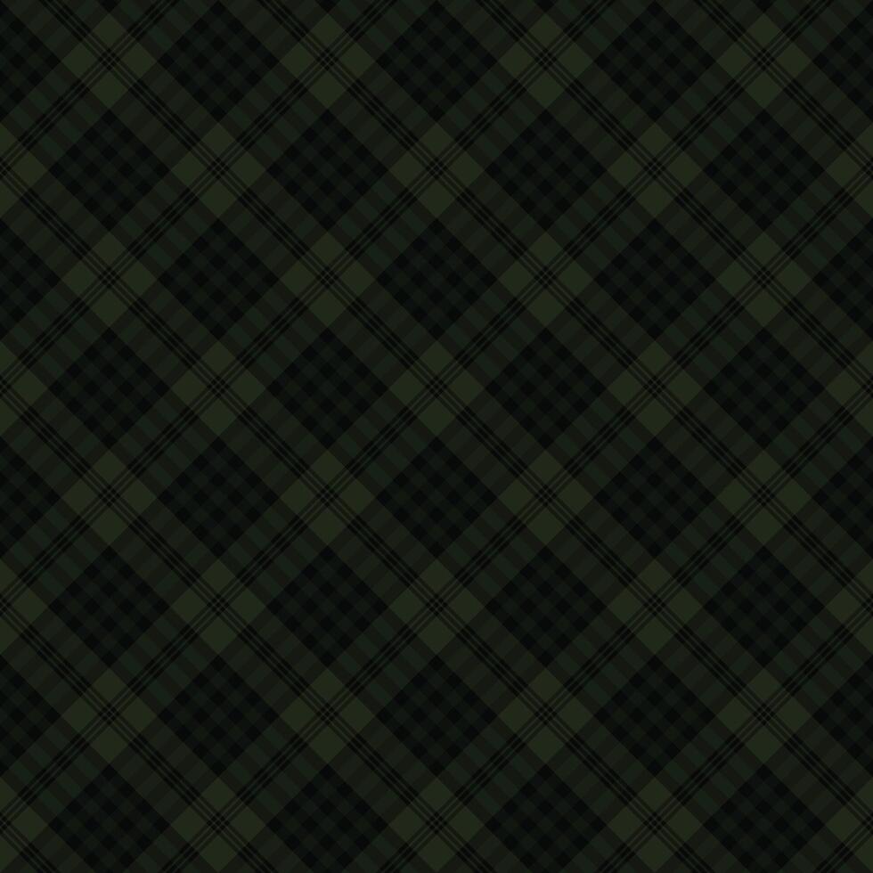 dark green leaf fashion scottish tartan plaid checkered stripes flannel fabric print pattern background vector