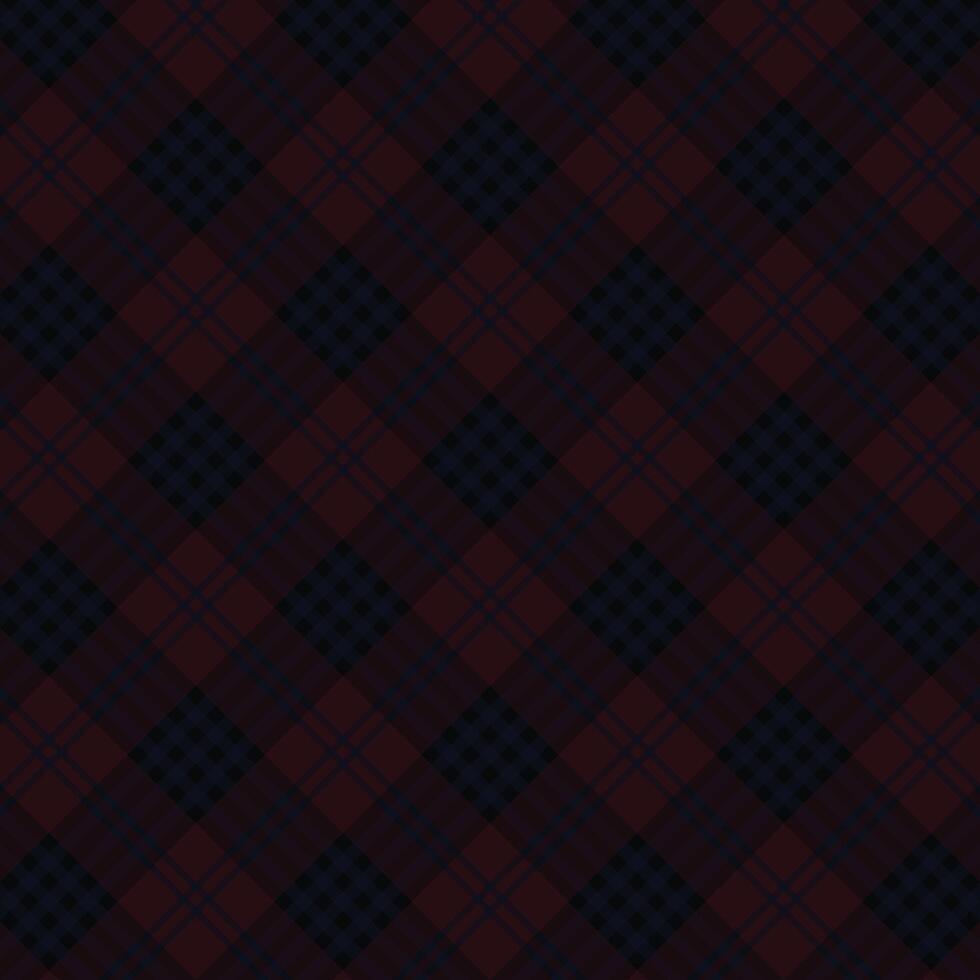 dark blue red black stylish fashion scottish tartan plaid checkered stripes flannel fabric print pattern background vector