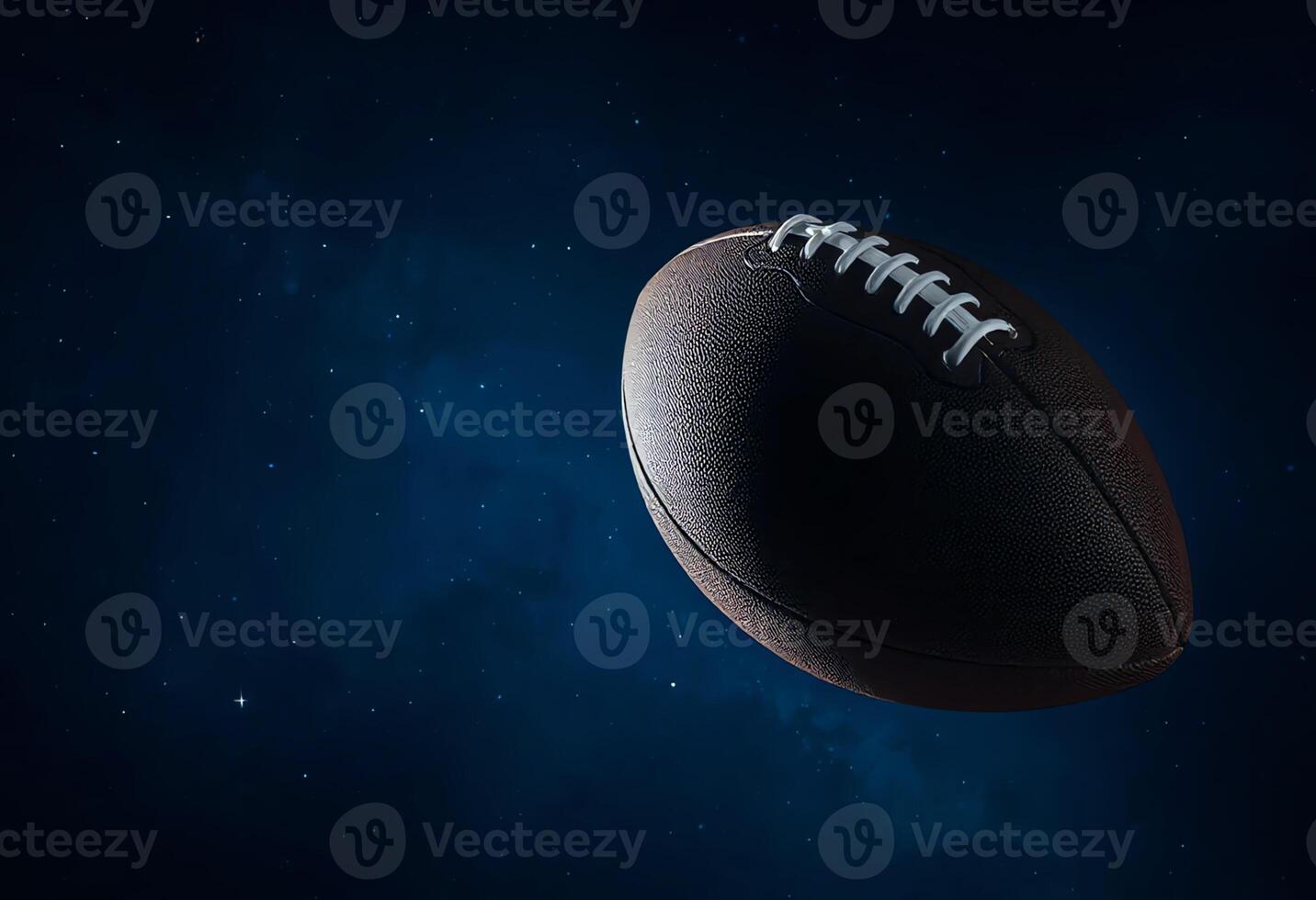 American Football Floating in Outer Space photo