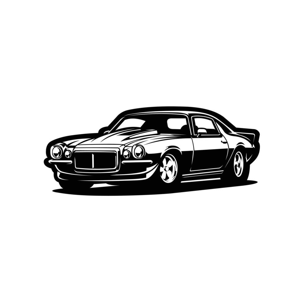 Classic American Sport Muscle Car Isolated vector