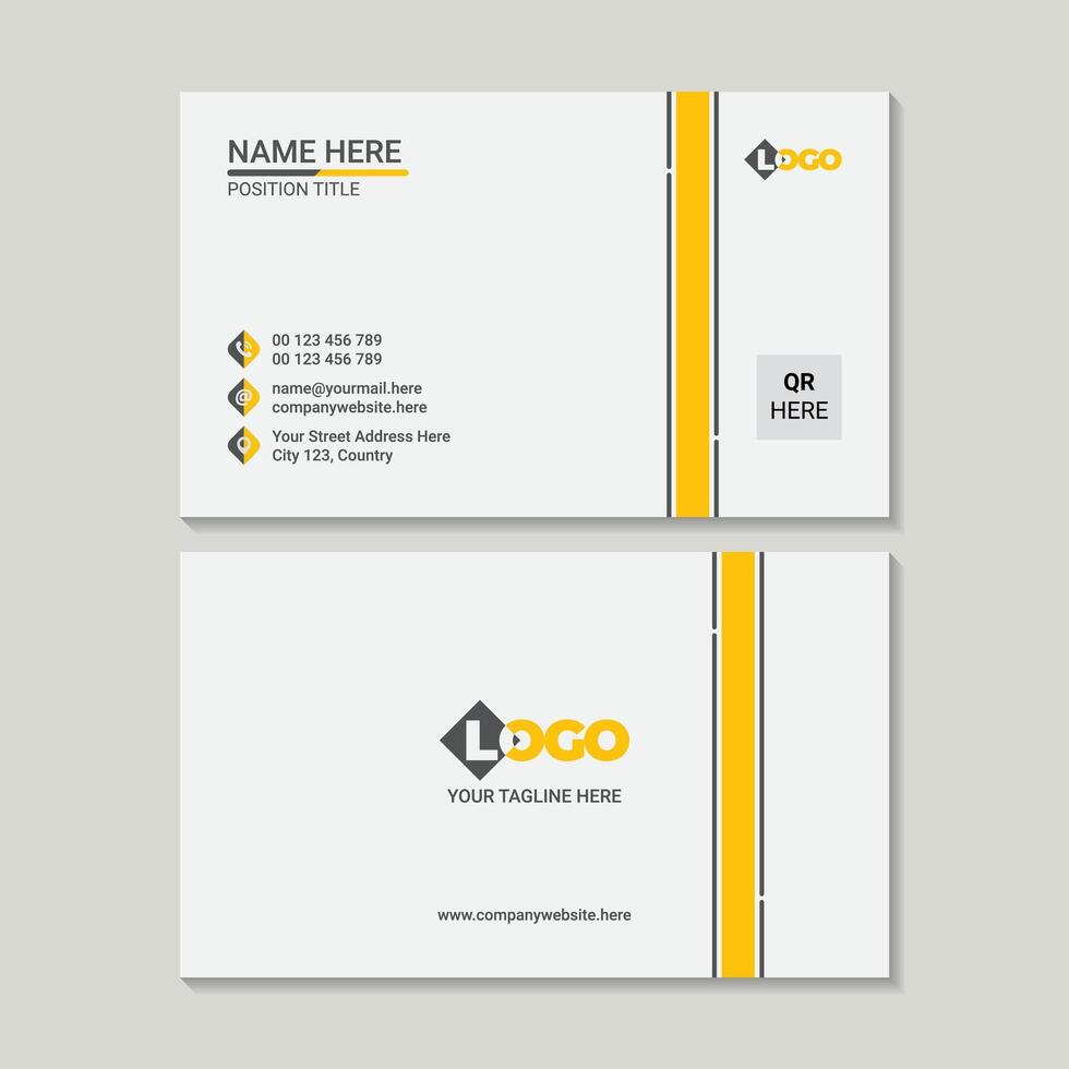 A Modern Business Card Design vector