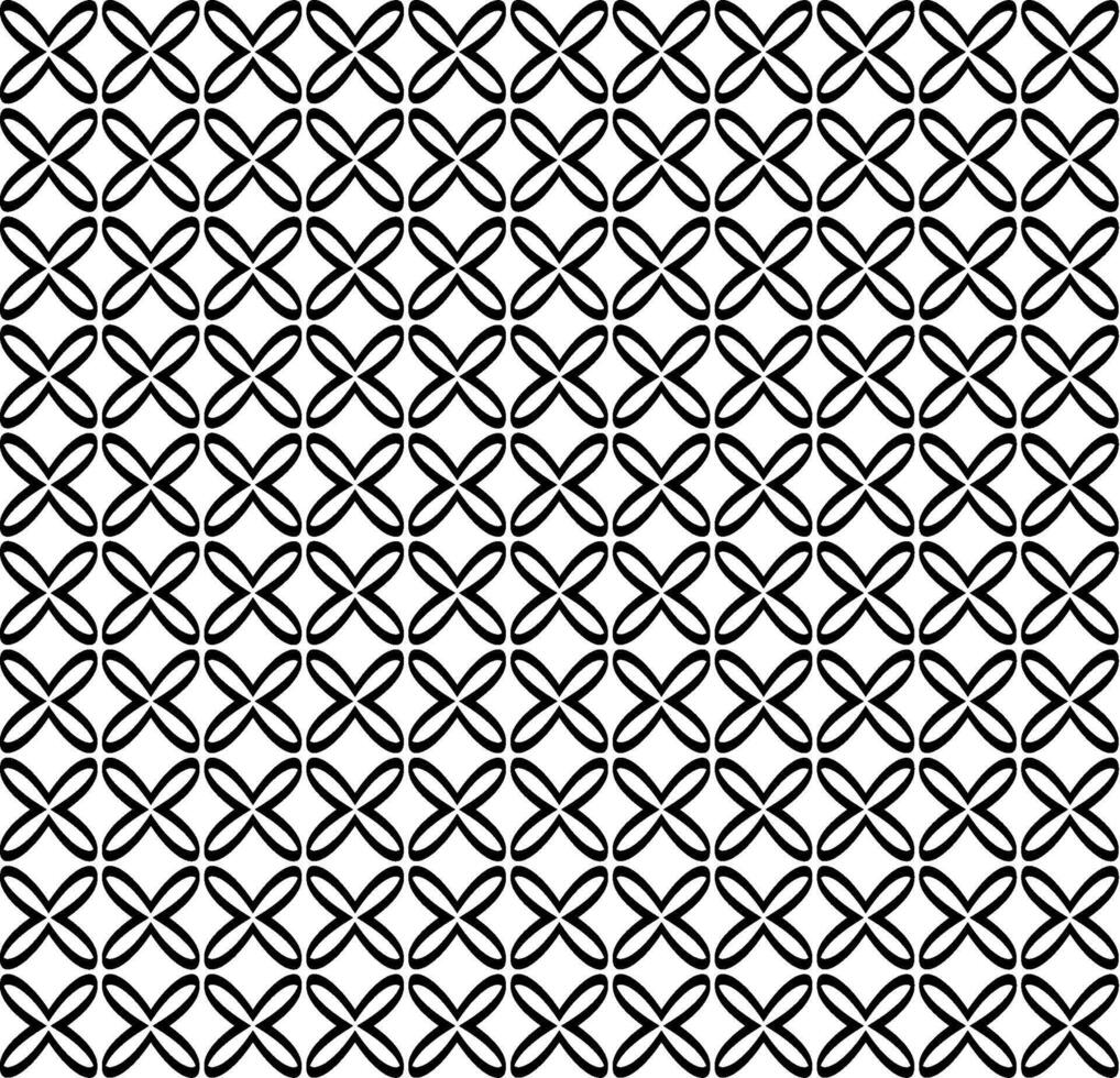 Abstract geometric texture in the form of a black seamless pattern on a white background vector