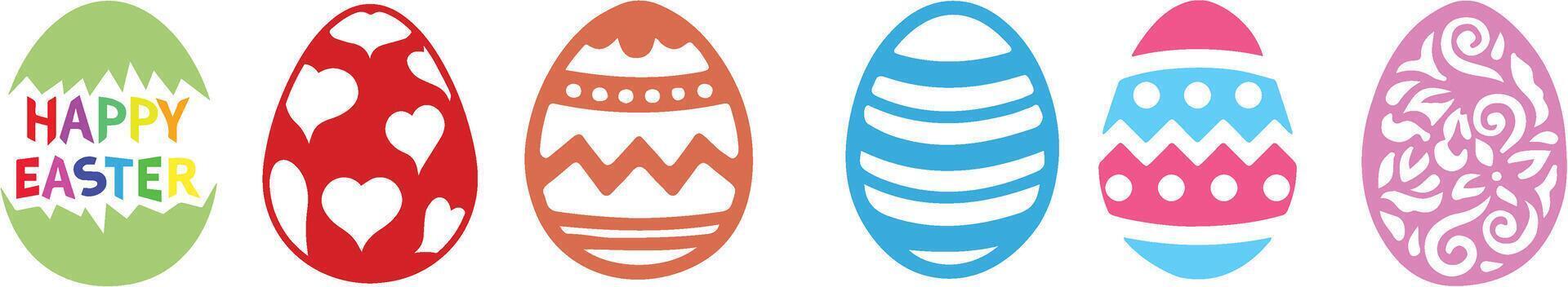 easter egg surfboards illustration vector