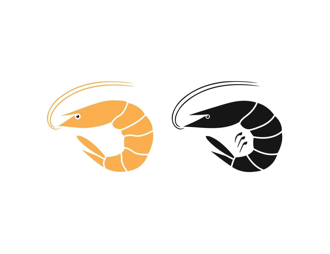 Shrimp logo design illustration vector