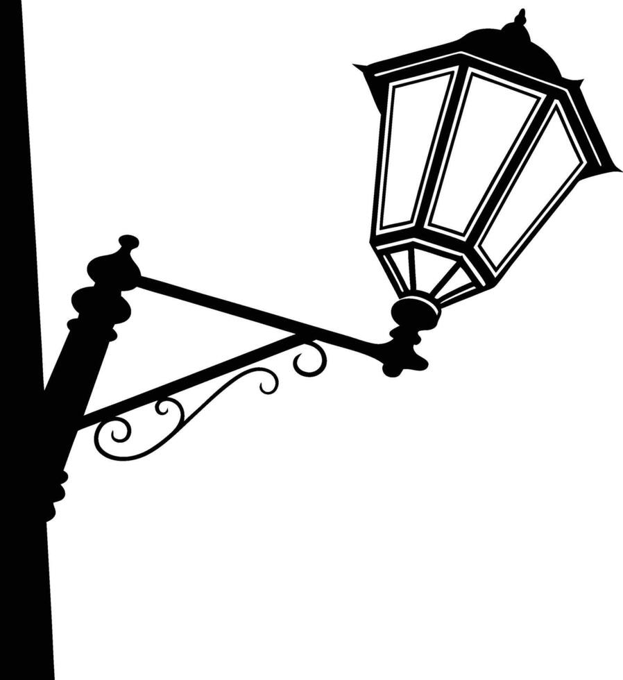 Lamp Of Silhouette Icons Design vector