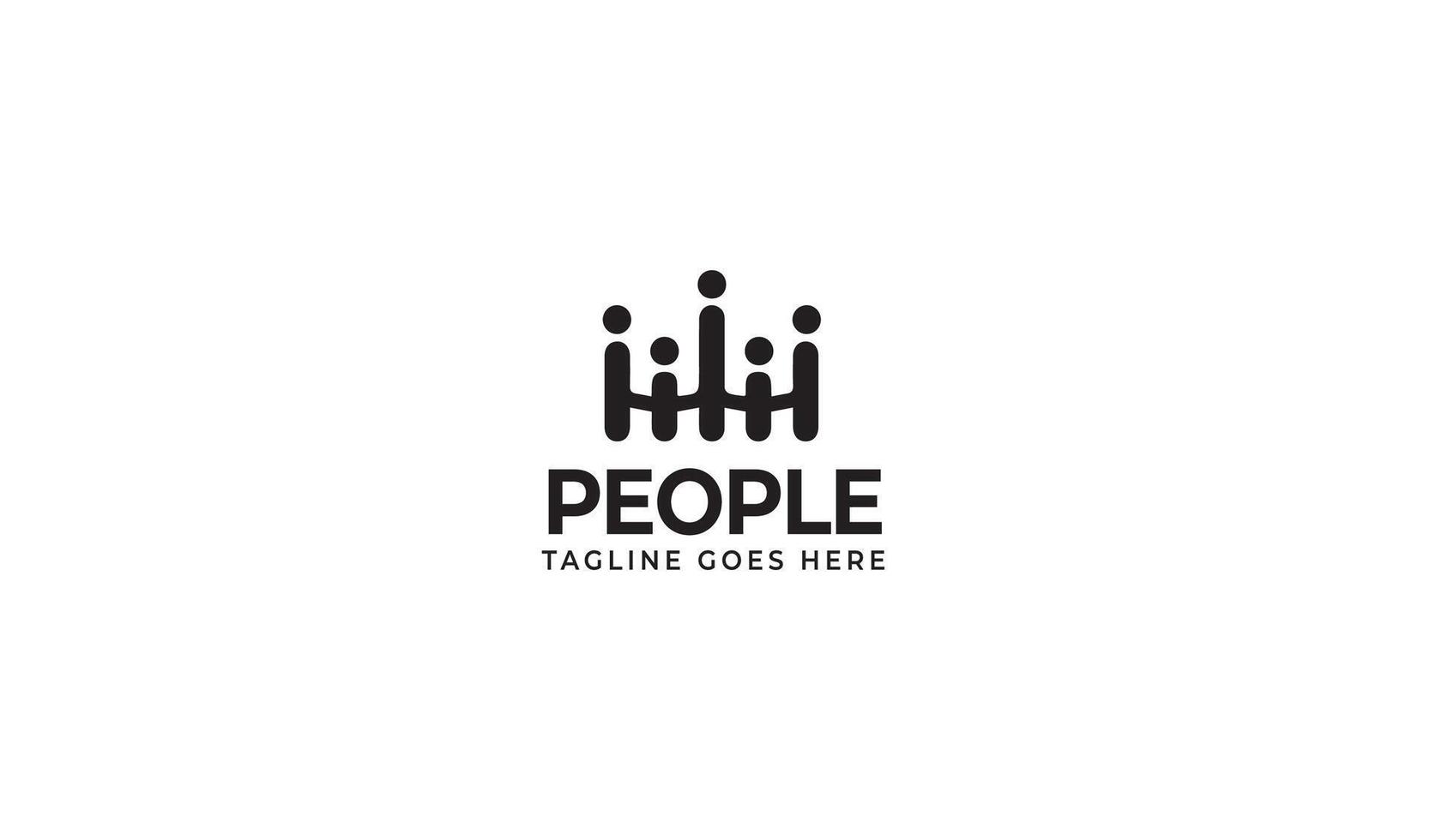 Closely Connection People Logo vector