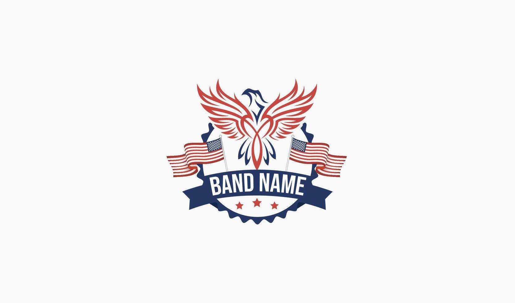 Eagle Symbol with Strong Power for USA vector