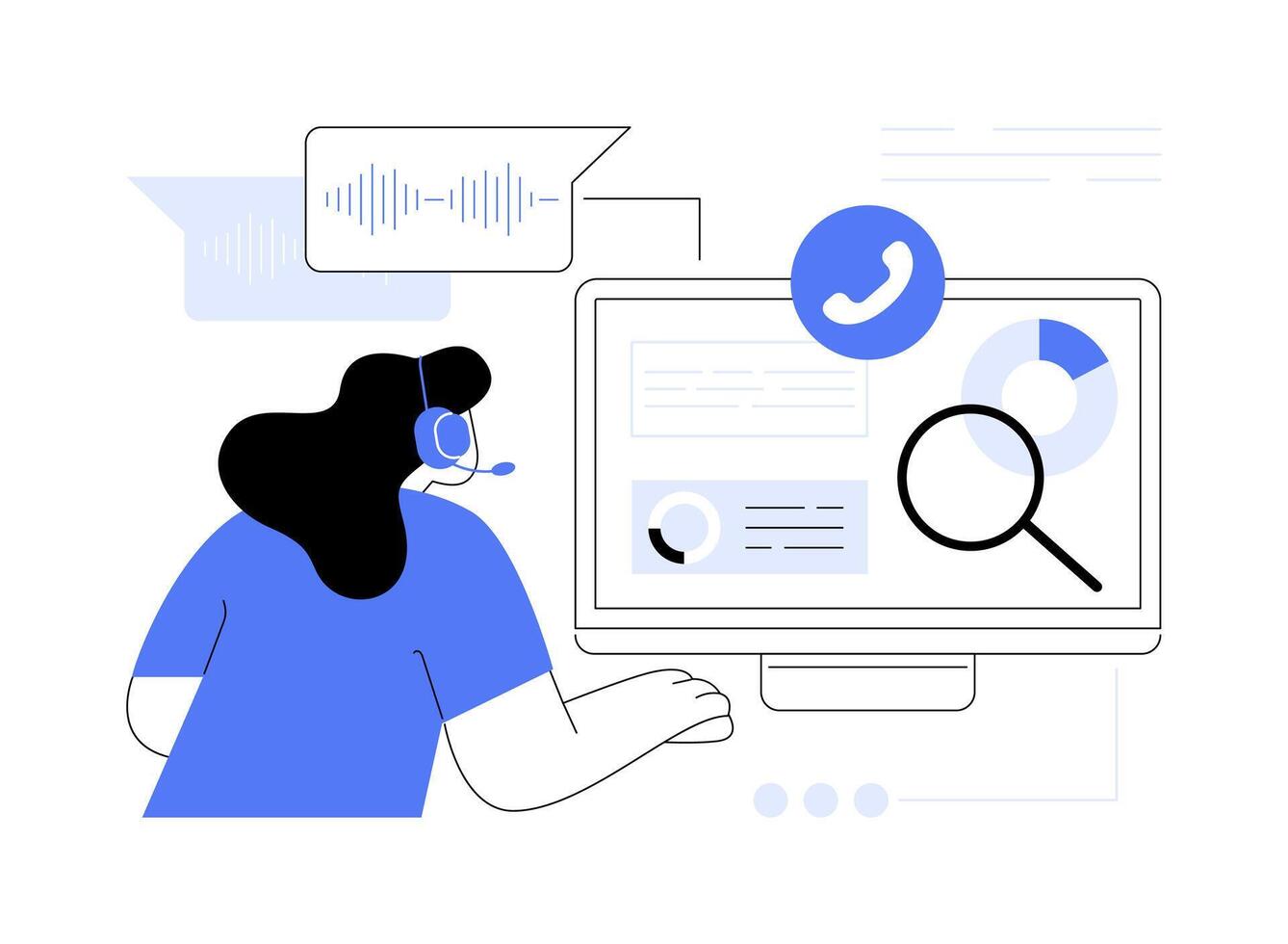 Marketing research isolated cartoon illustrations. vector