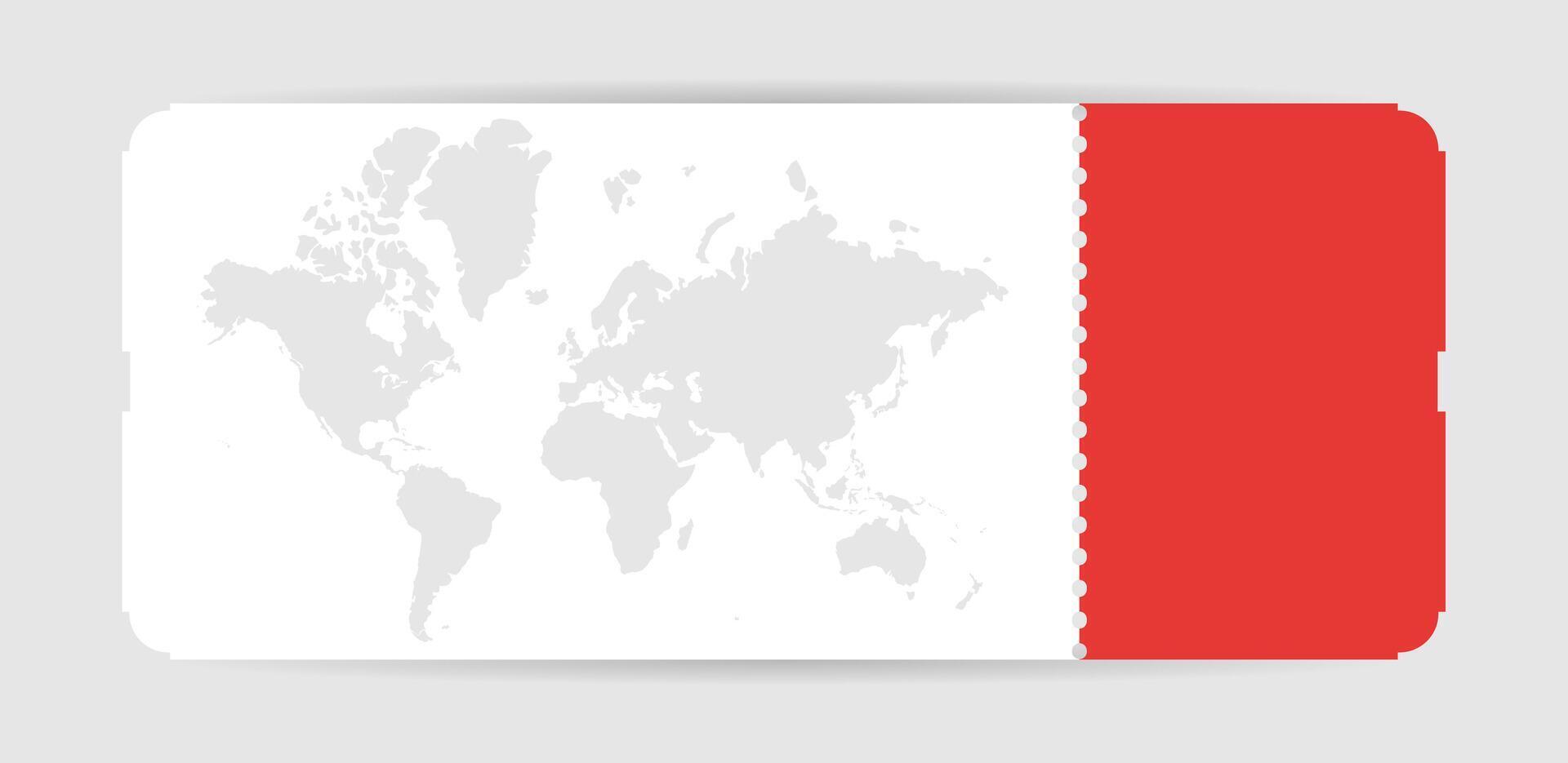Airplane ticket concept. Boarding pass ticket template. Airline boarding pass template. illustration isolated vector