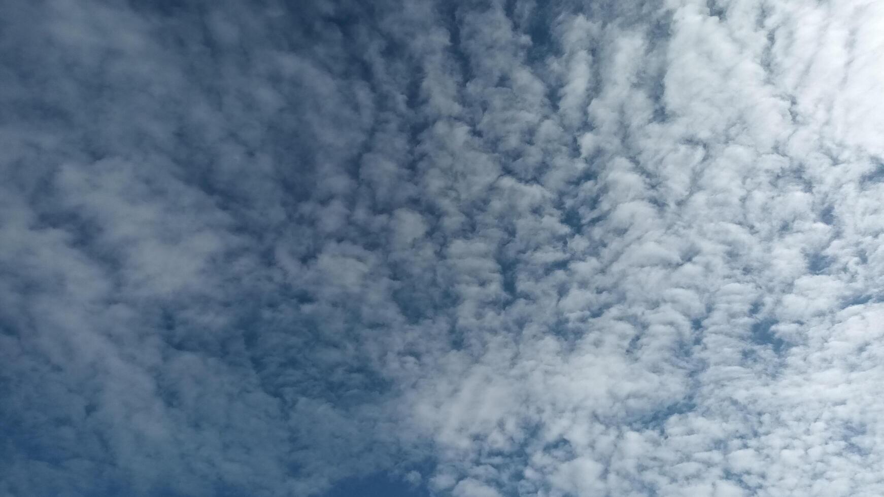 Textured cirrocumulus cloudscape view photo