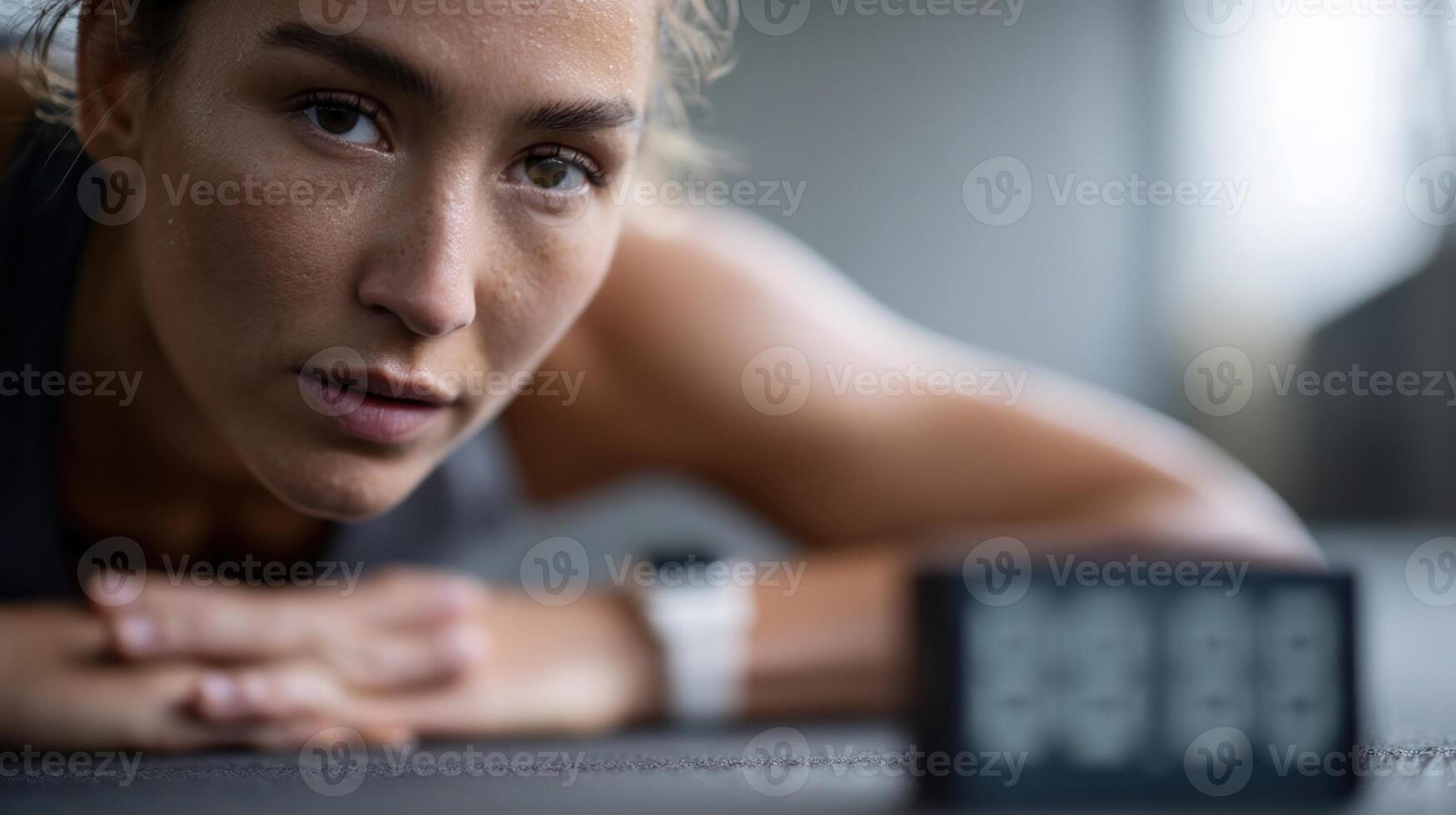A closeup of a timer counting down as someone performs highintensity interval training showcasing dedication and focus photo