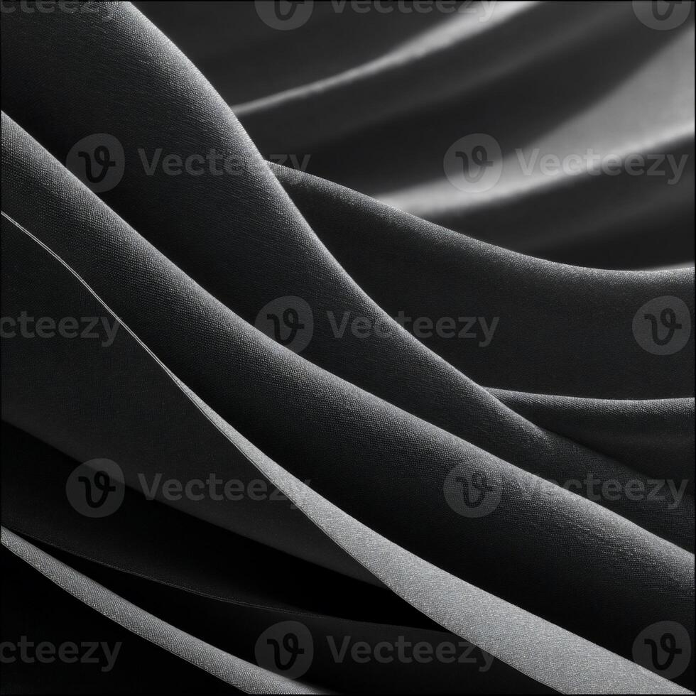 Black and white photo of a black and white fabric