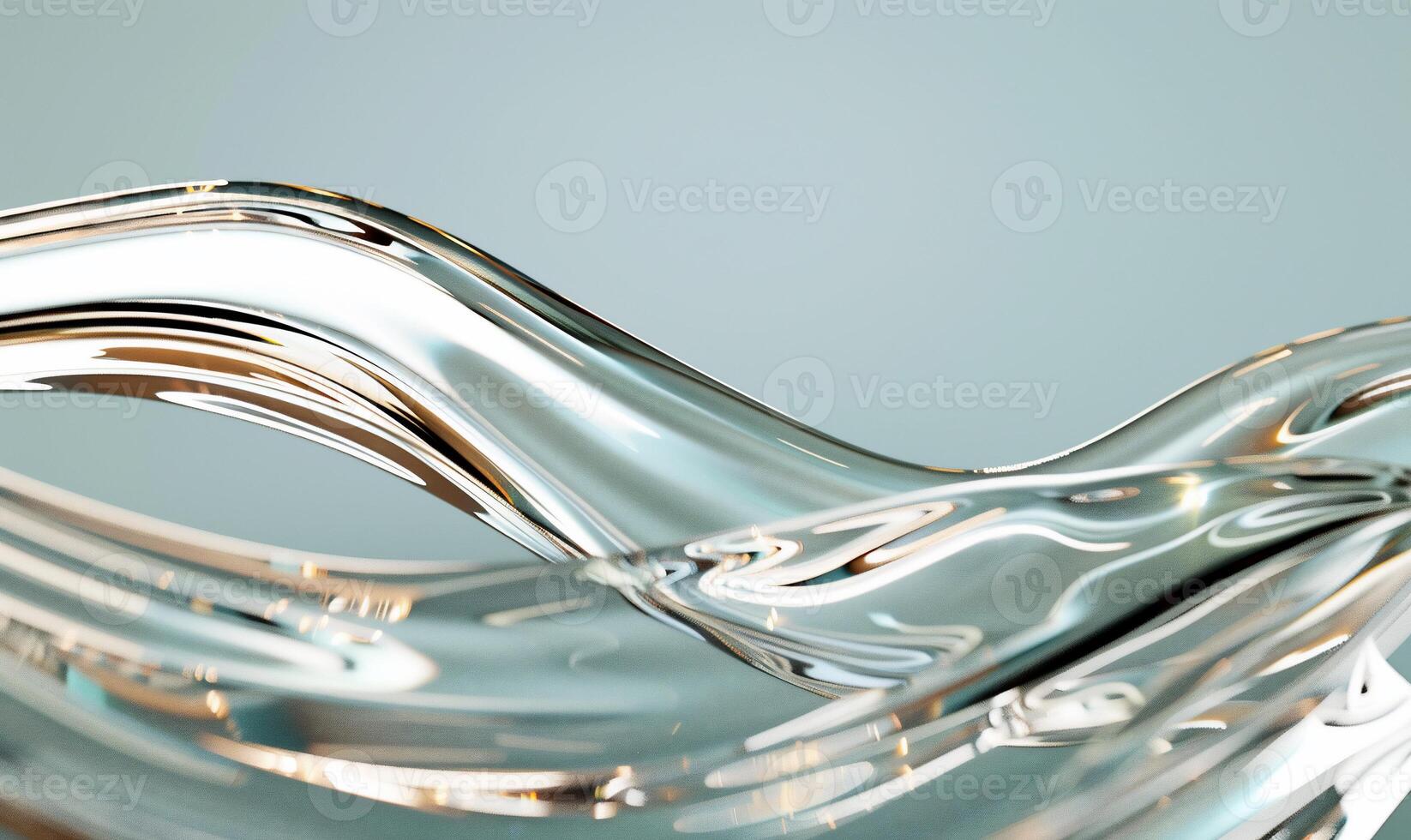 Abstract liquid flowing, smooth curves photo