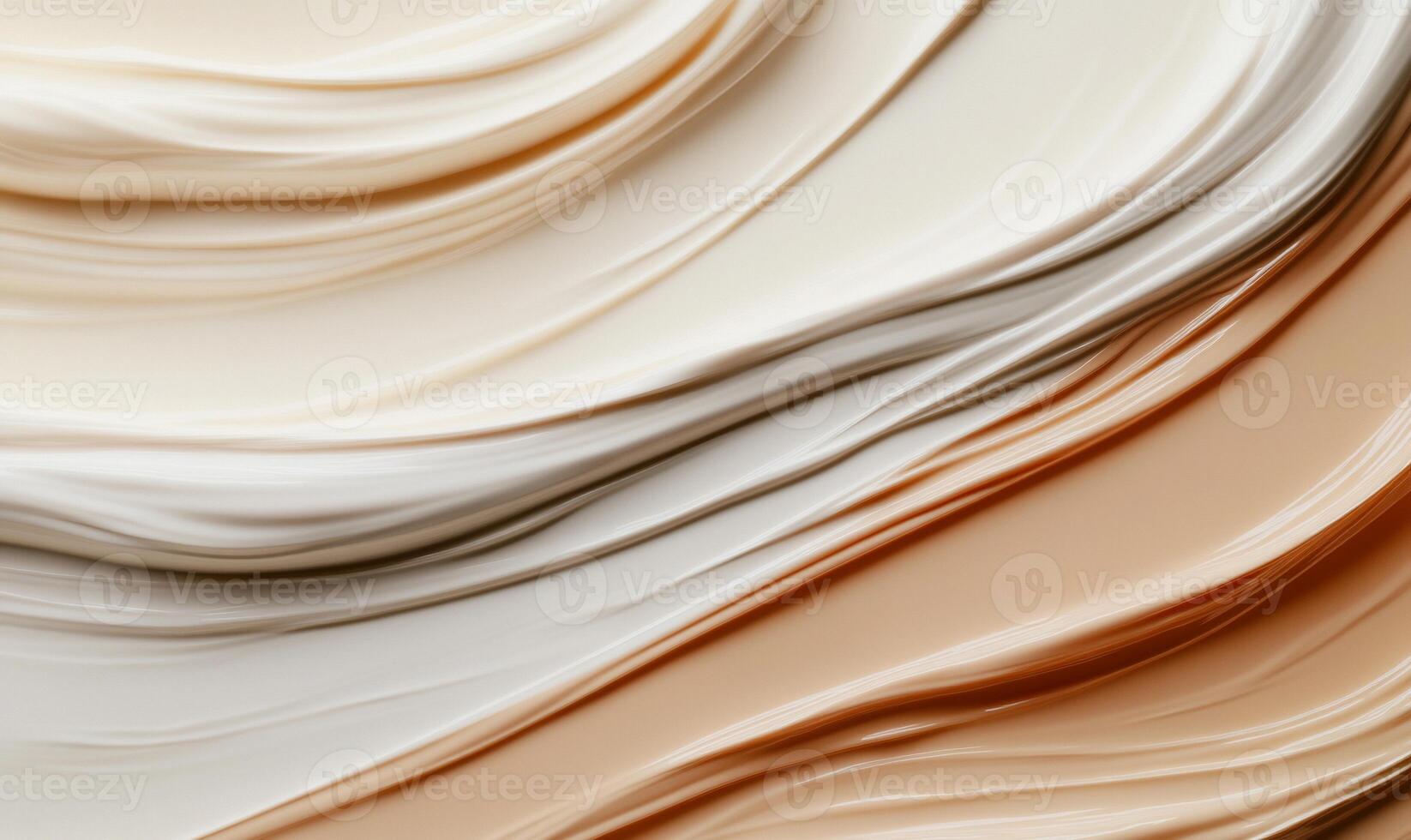 Creamy, flowing textures in various shades of beige and tan photo