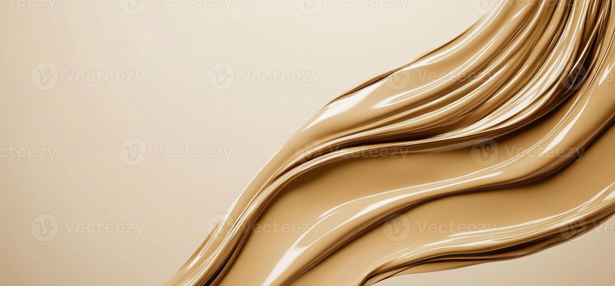 A close up of a liquid foundation with a wave photo