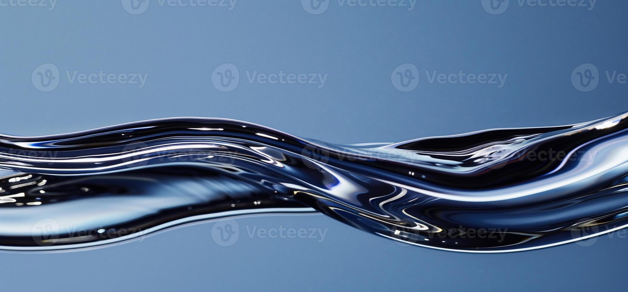 Abstract liquid wave form photo