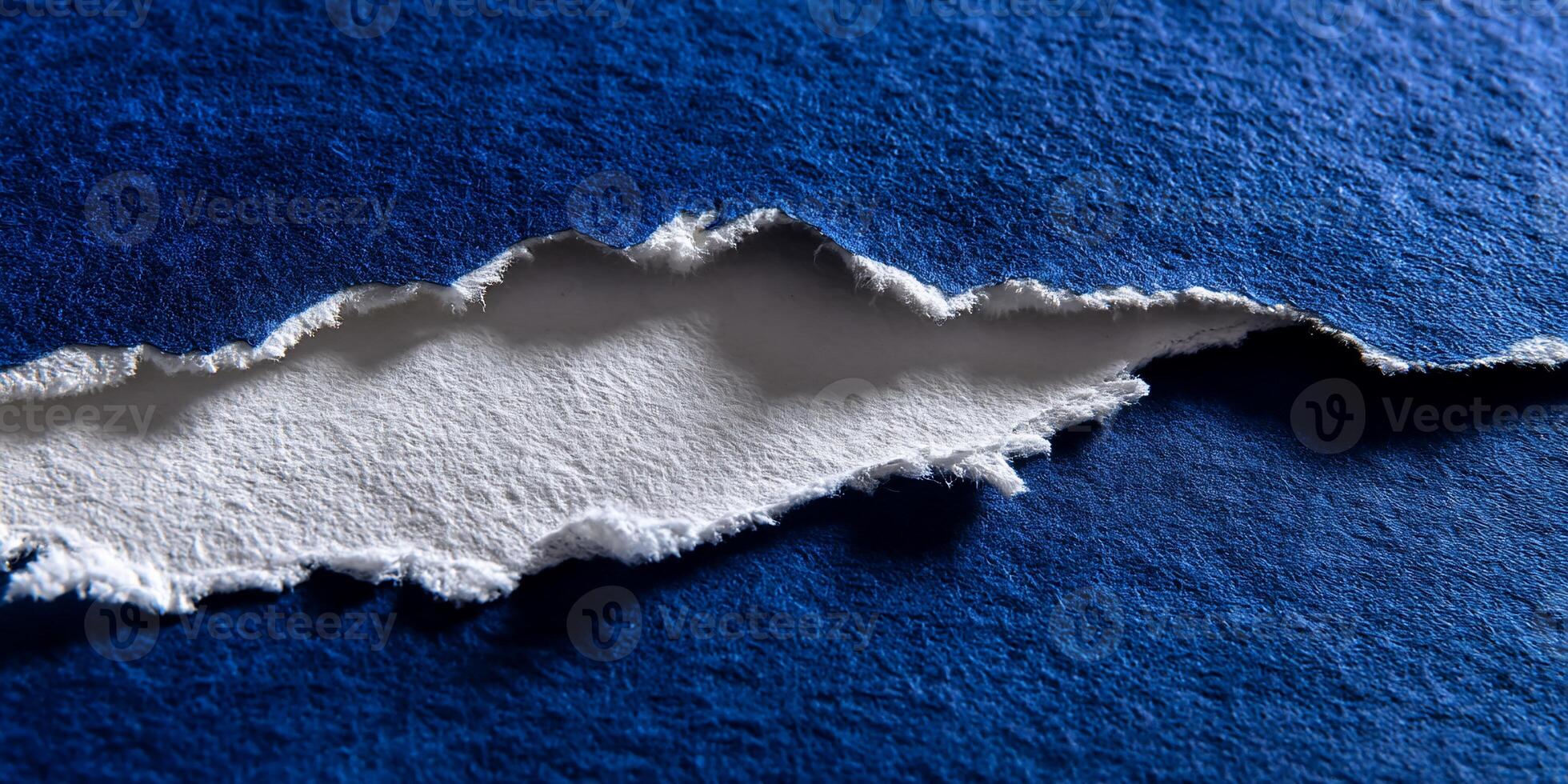Ripped Blue and White Paper Texture photo