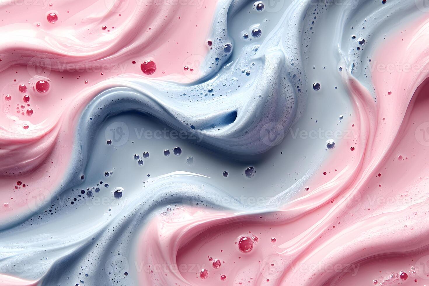 Colorful Swirls and Bubbles in a Dreamy Abstract Background for Creative Design photo