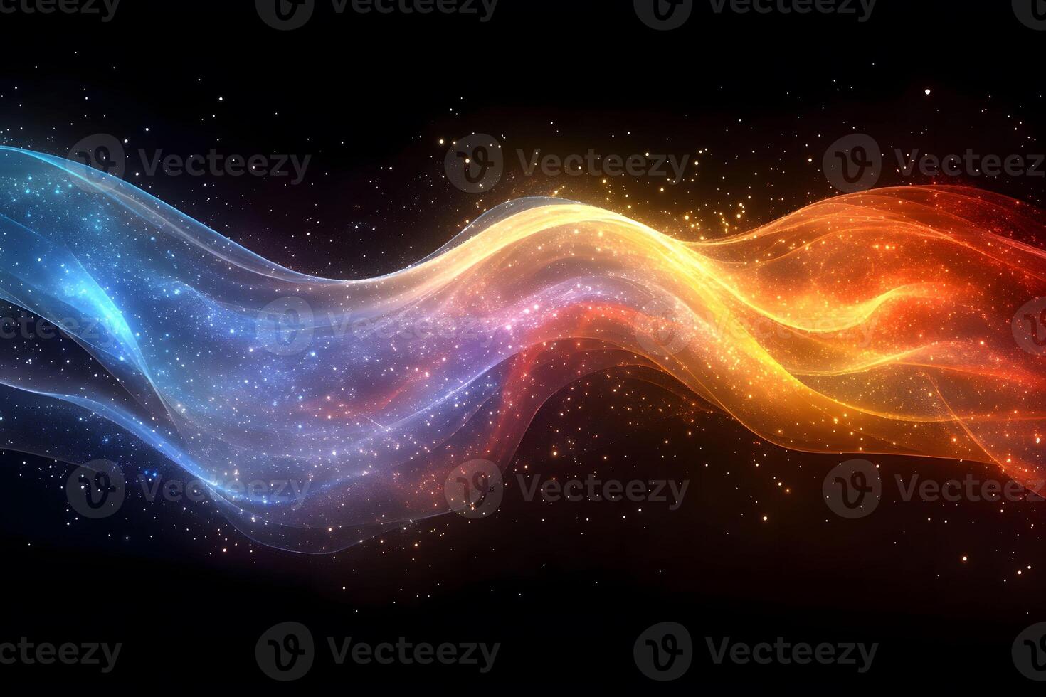 Abstract Cosmic Wave Dynamic Energy Flow in Space for Design and Inspiration photo