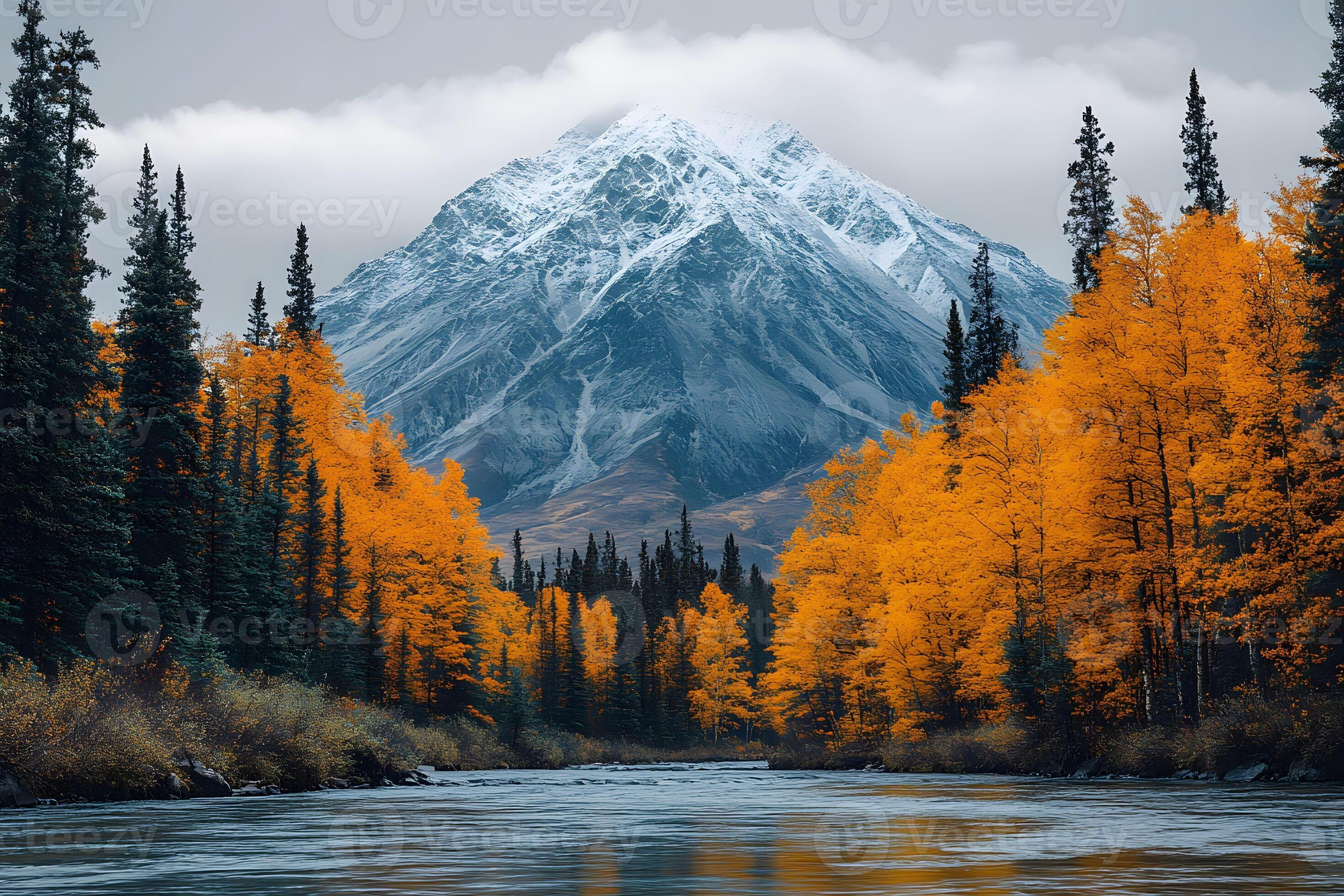 fall magc ing   秋の雪景色 Relaxing Rainy Autumn Drive in New England (Peak Foliage