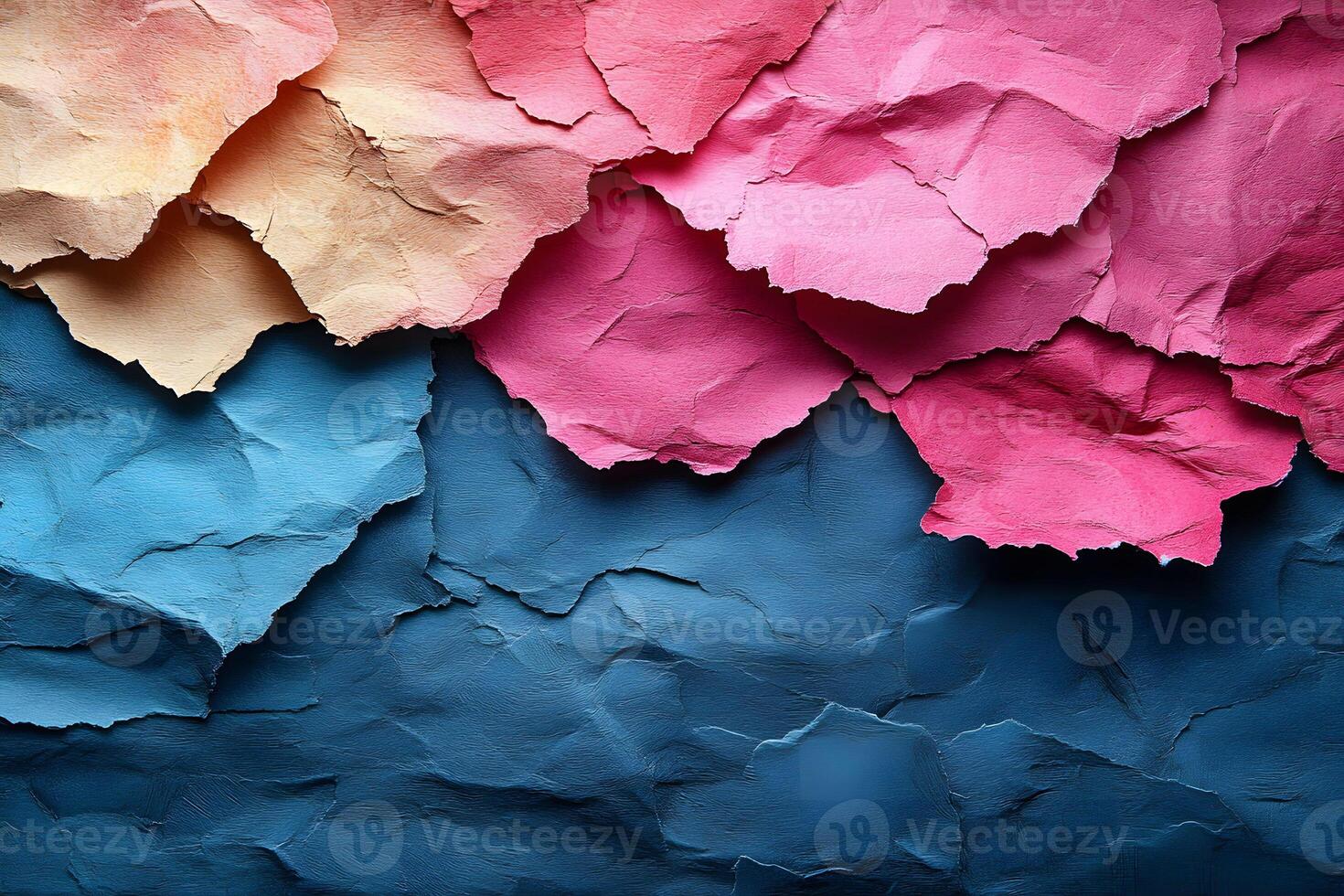 Colorful Abstract Background with Torn Paper Texture for Creative Design photo