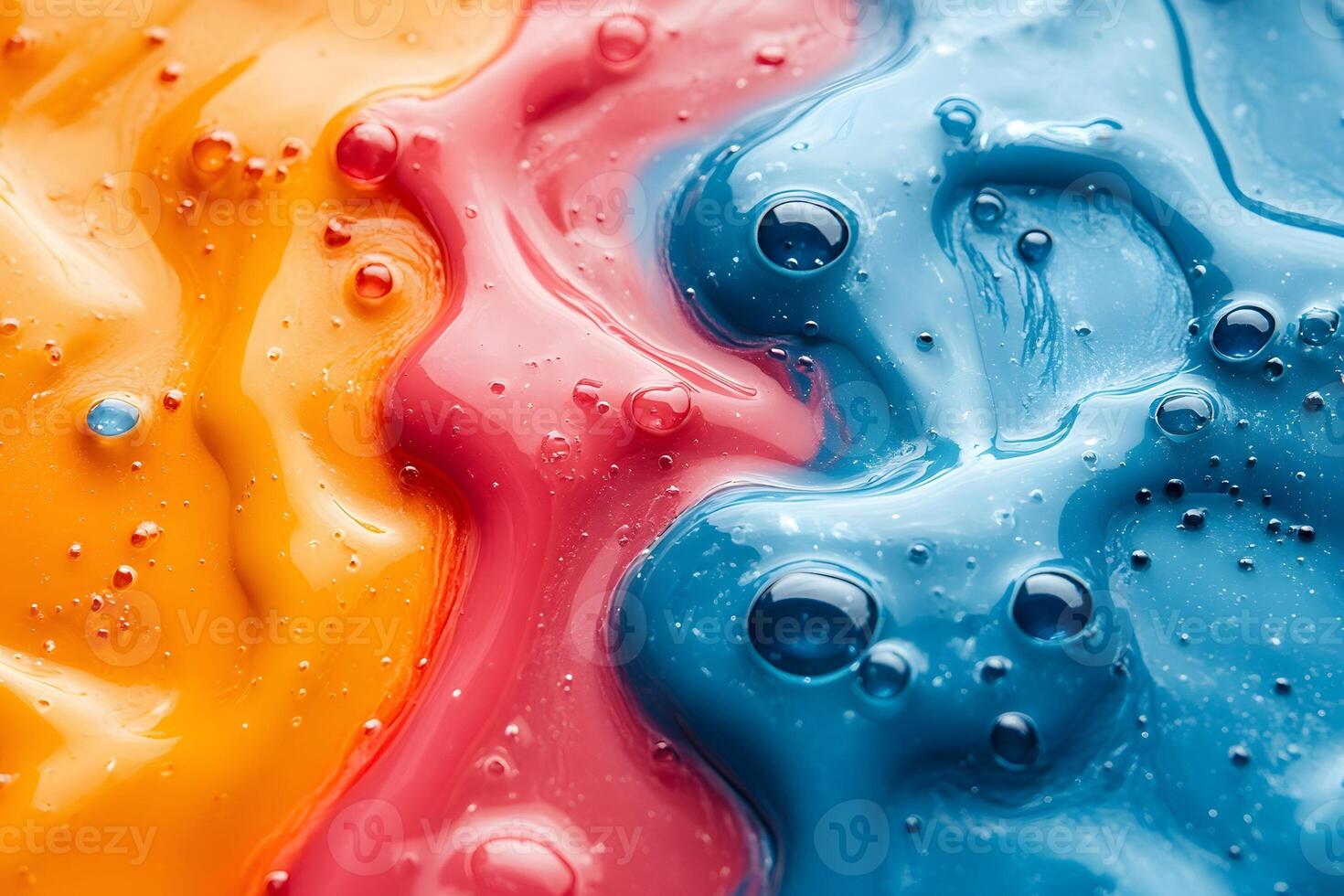 Vibrant Fluid Art with Colorful Paint Swirls for Artistic Design photo
