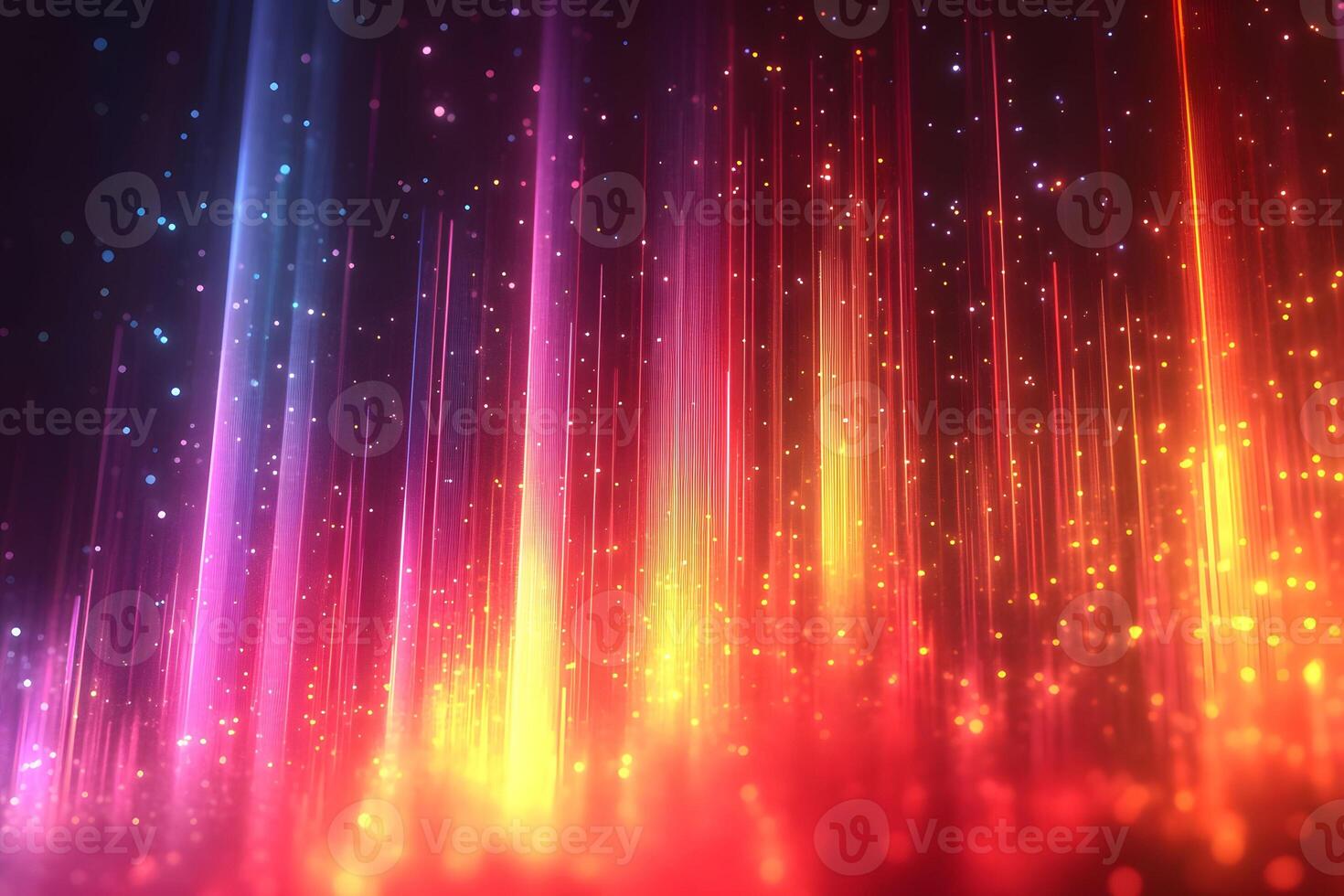 Colorful Abstract Light Streaks with Bokeh Effect - Perfect for Vibrant Backgrounds photo