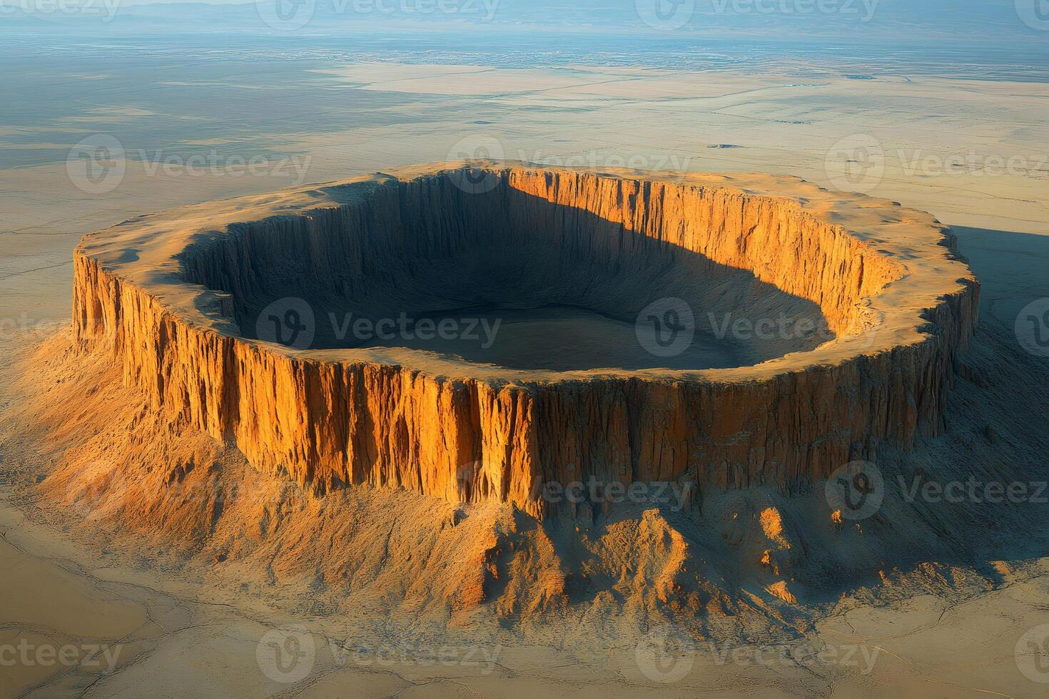 Majestic Desert Butte at Sunset - Stunning Landscape for Nature Art and Prints photo