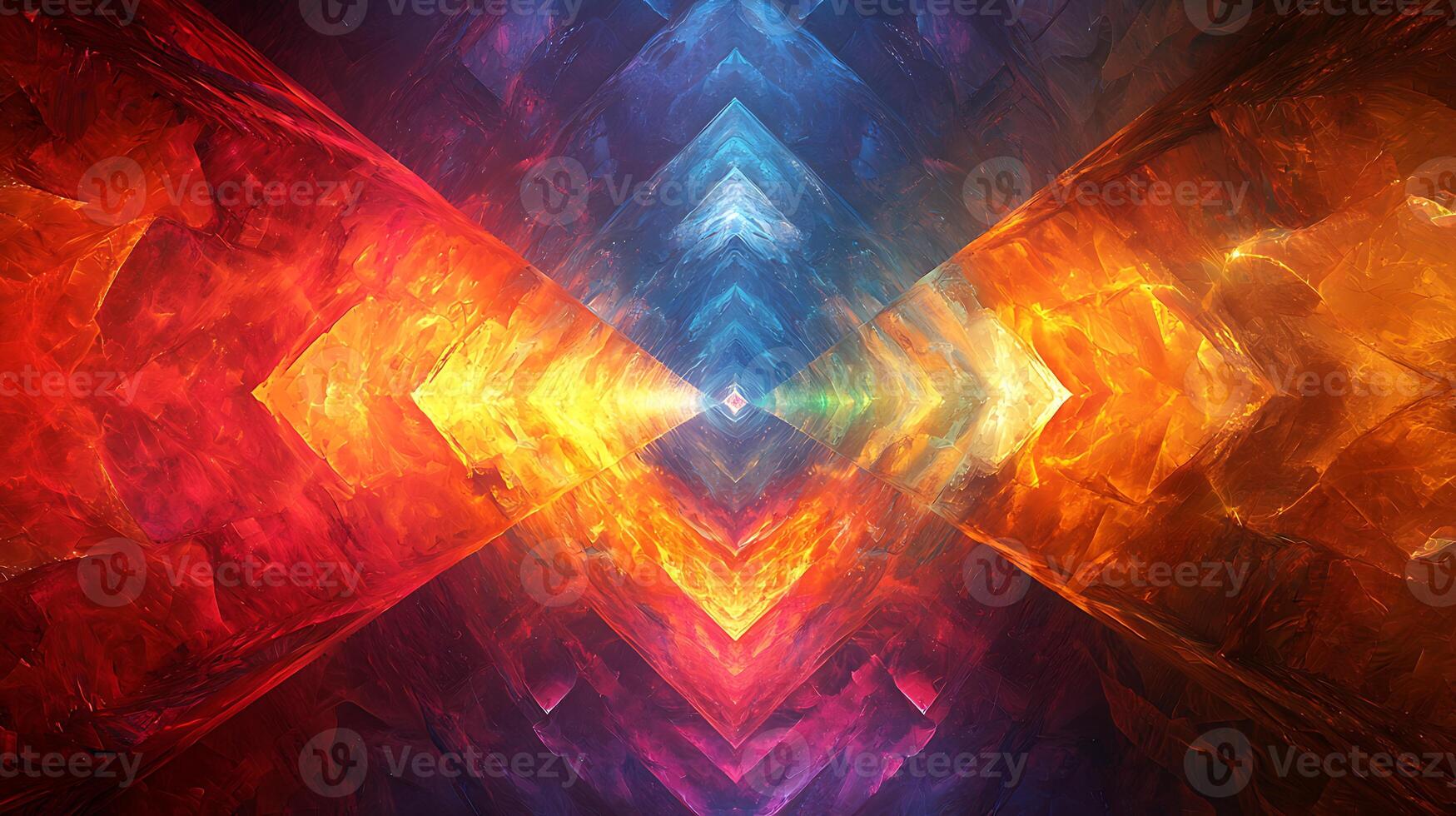 Abstract background with colorful flames photo