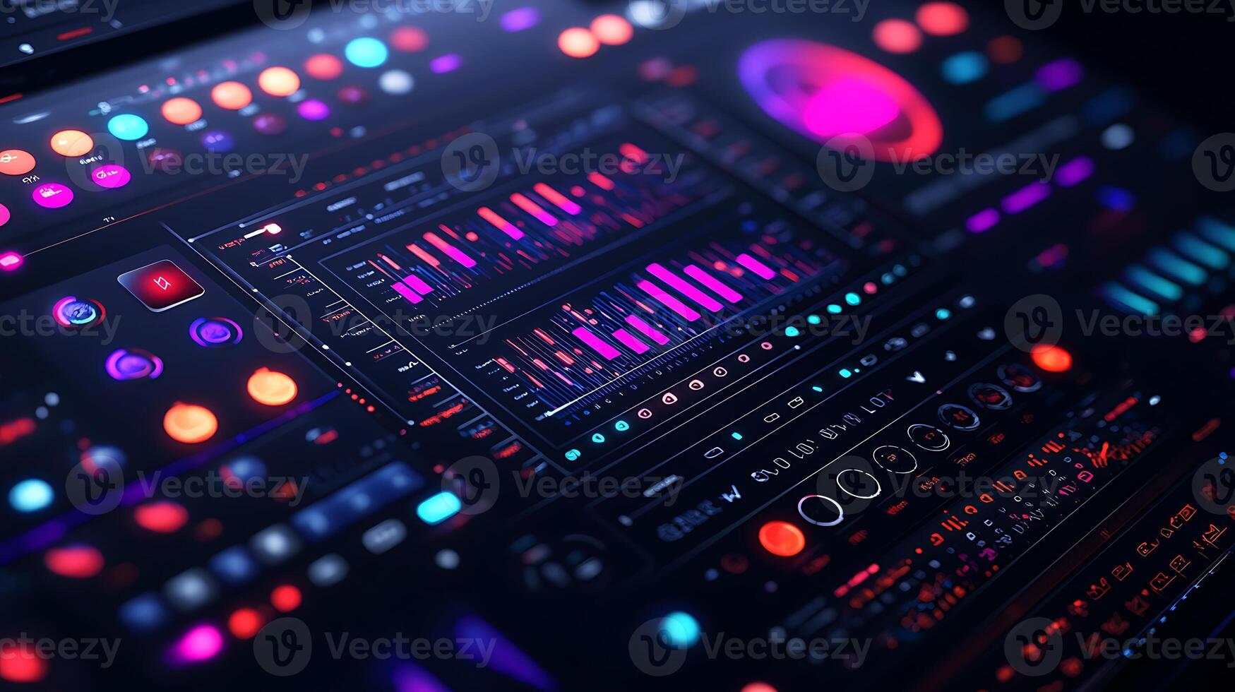 A computer screen with a variety of different colors photo
