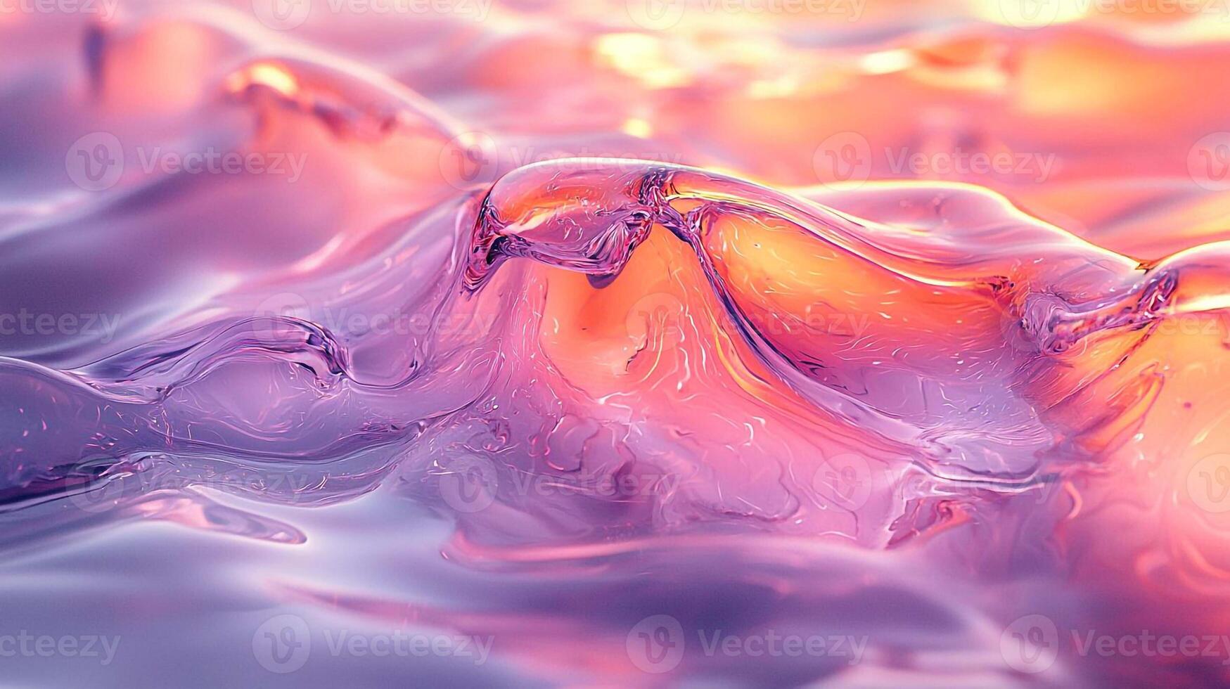 A close up of a liquid with purple and pink colors photo