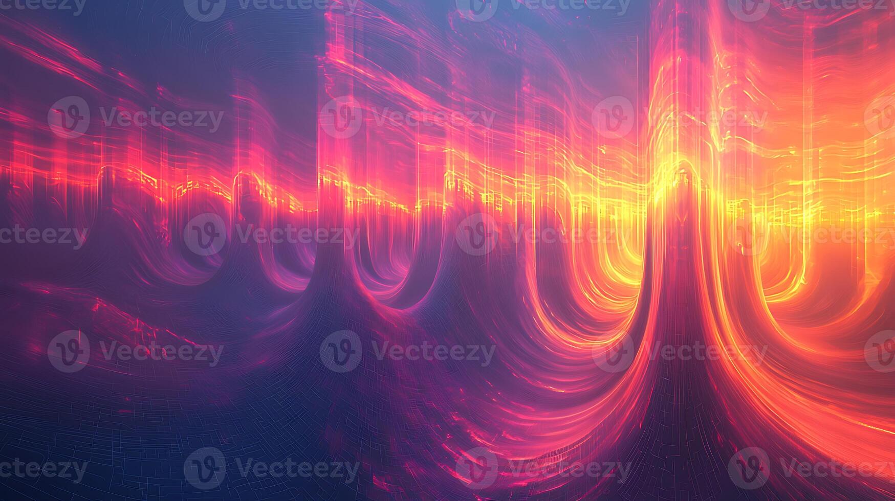 Abstract digital art of a wave of light photo