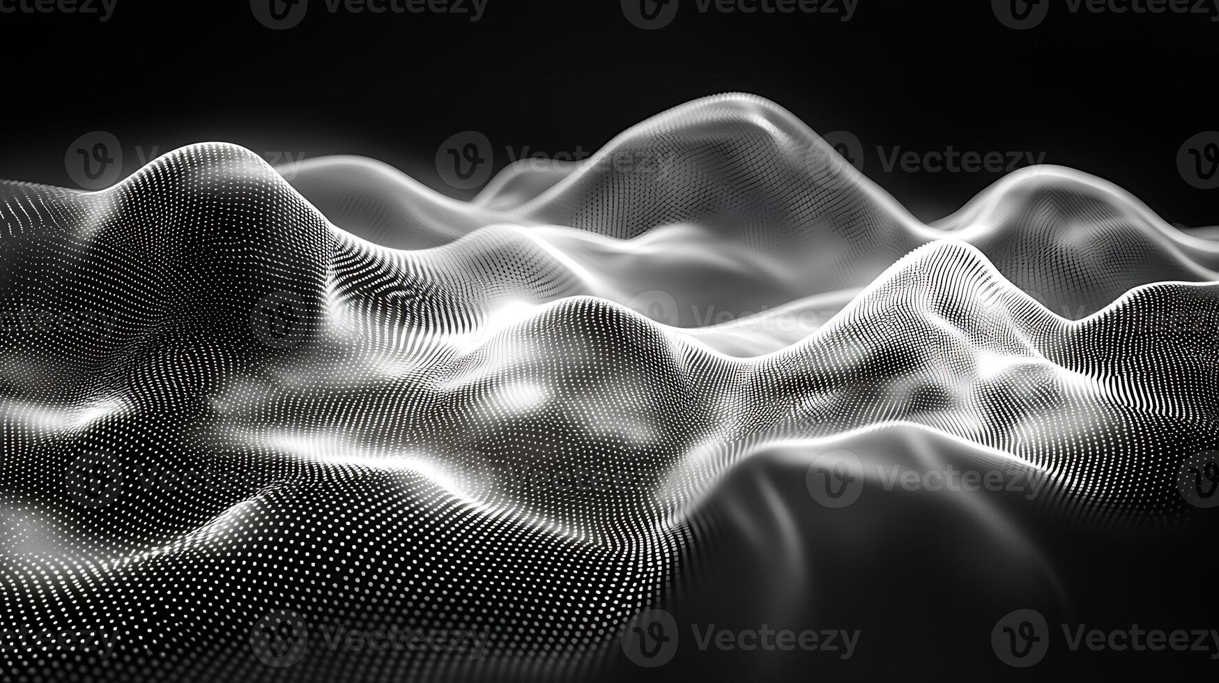 Abstract background with waves and light photo