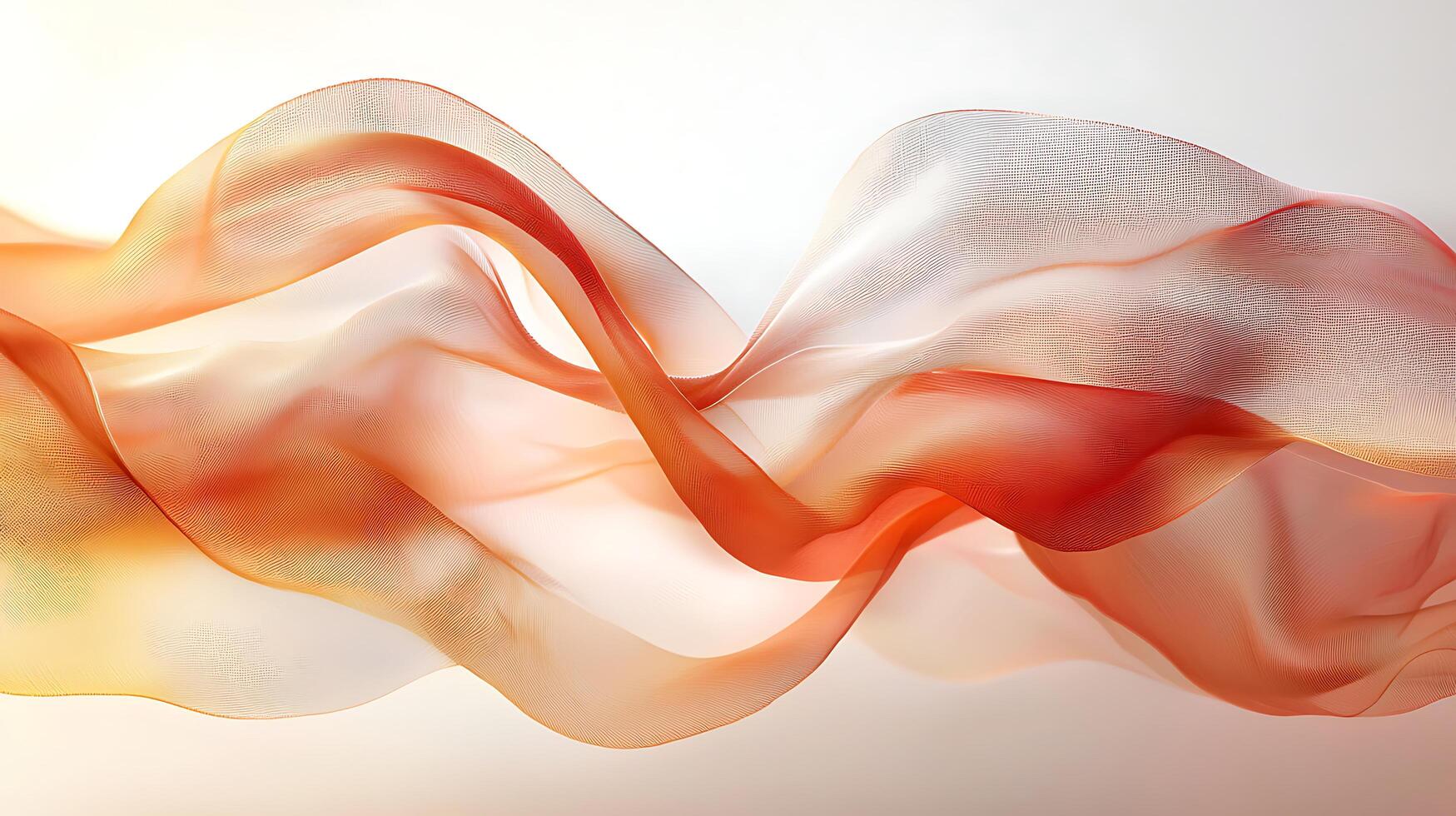 Abstract background with red and orange waves photo