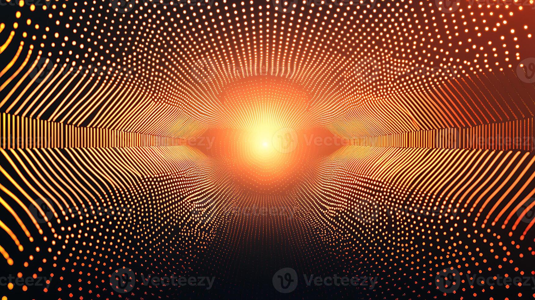 An abstract image of a tunnel with a light at the end photo