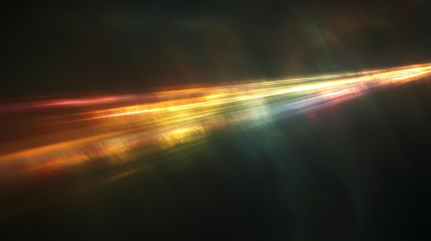 A blurry image of a light beam in the dark photo