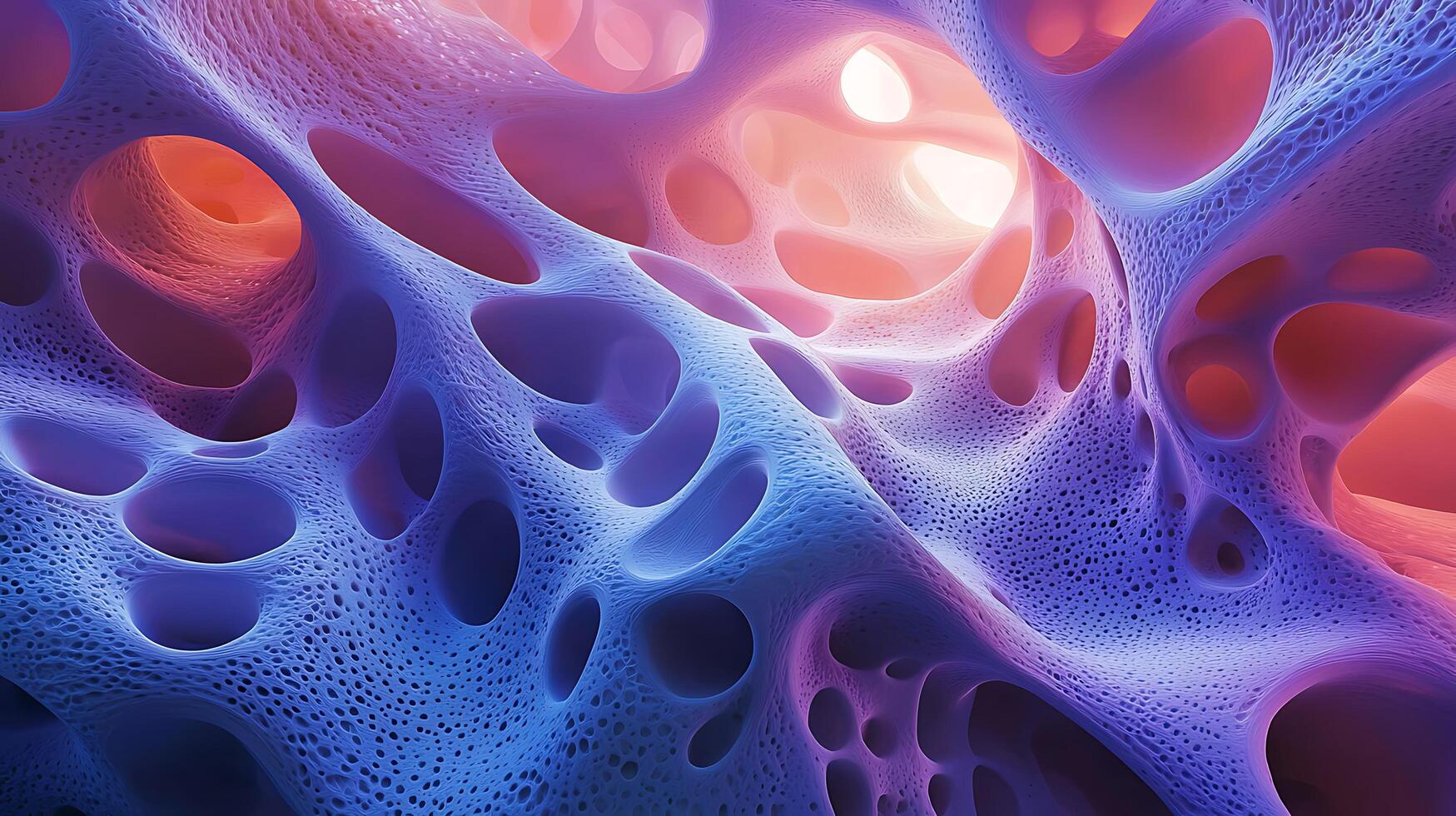 An abstract image of a human body with many holes photo